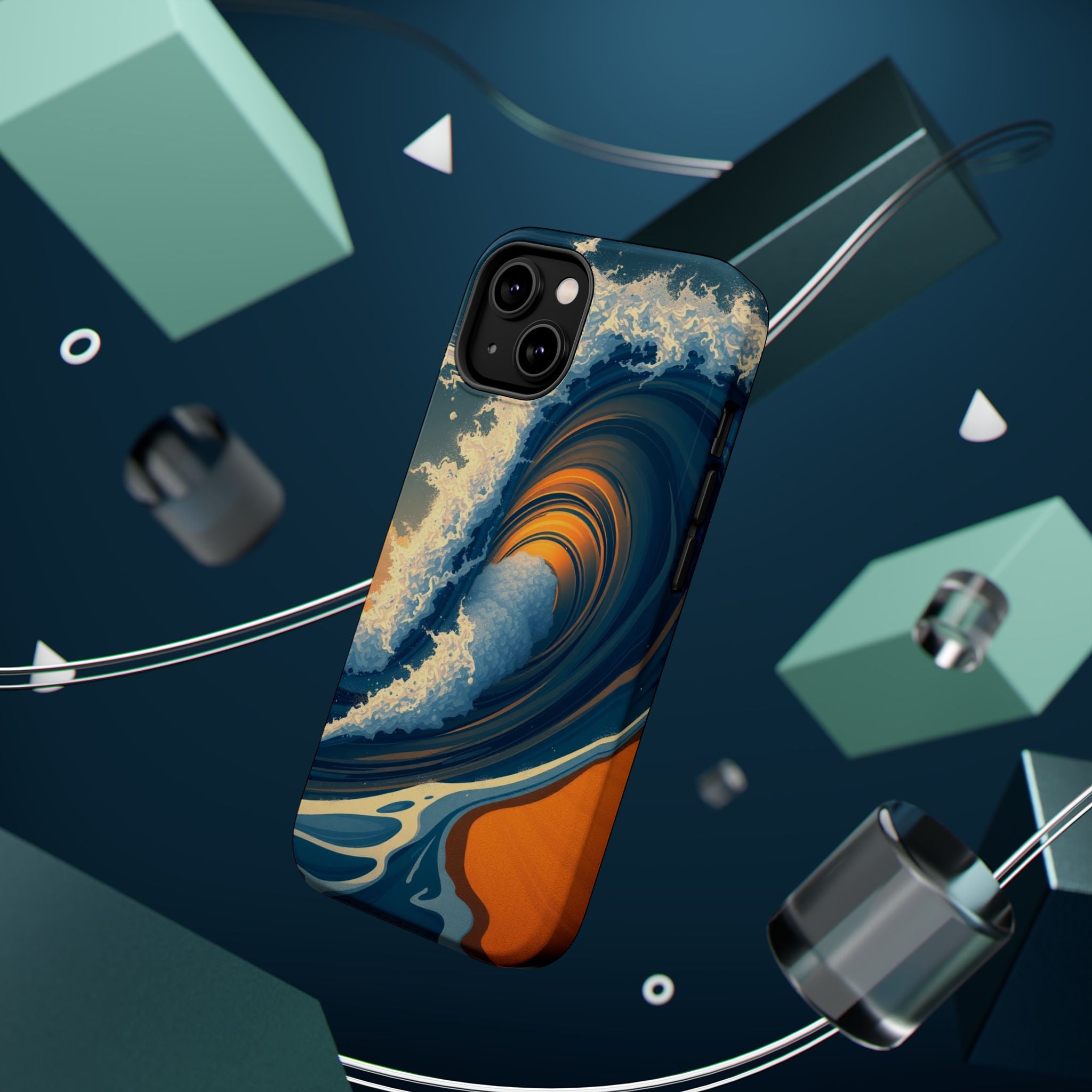 iPhone Ocean Wave Crash Dark Academia Slim Everyday Designer Case · iPhone Case