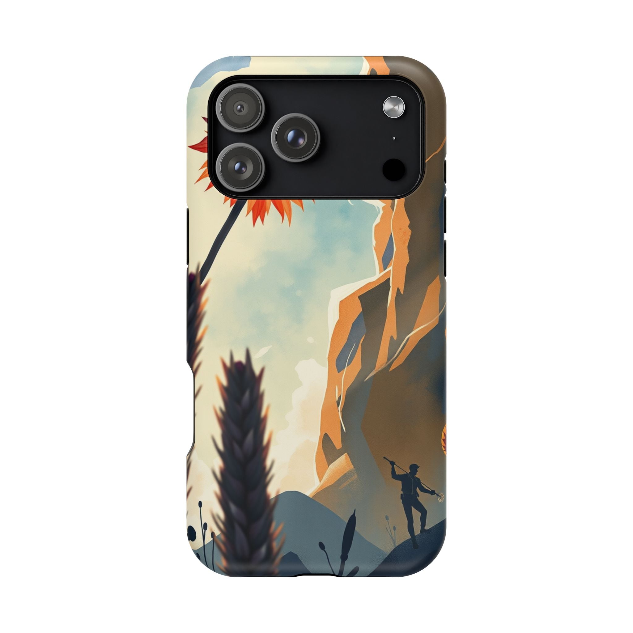 iPhone Bud Burst Vibrant Watercolor Artistic Everyday Cas Slim Snap Case · iPhon