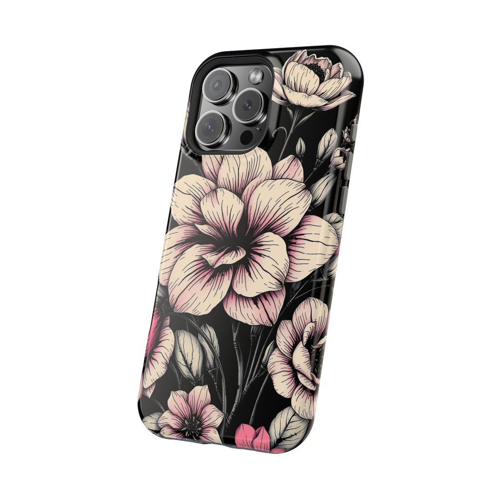iPhone Floral Dark Academia Gothic Ink Slim Everyday Designer Case · iPhone Case