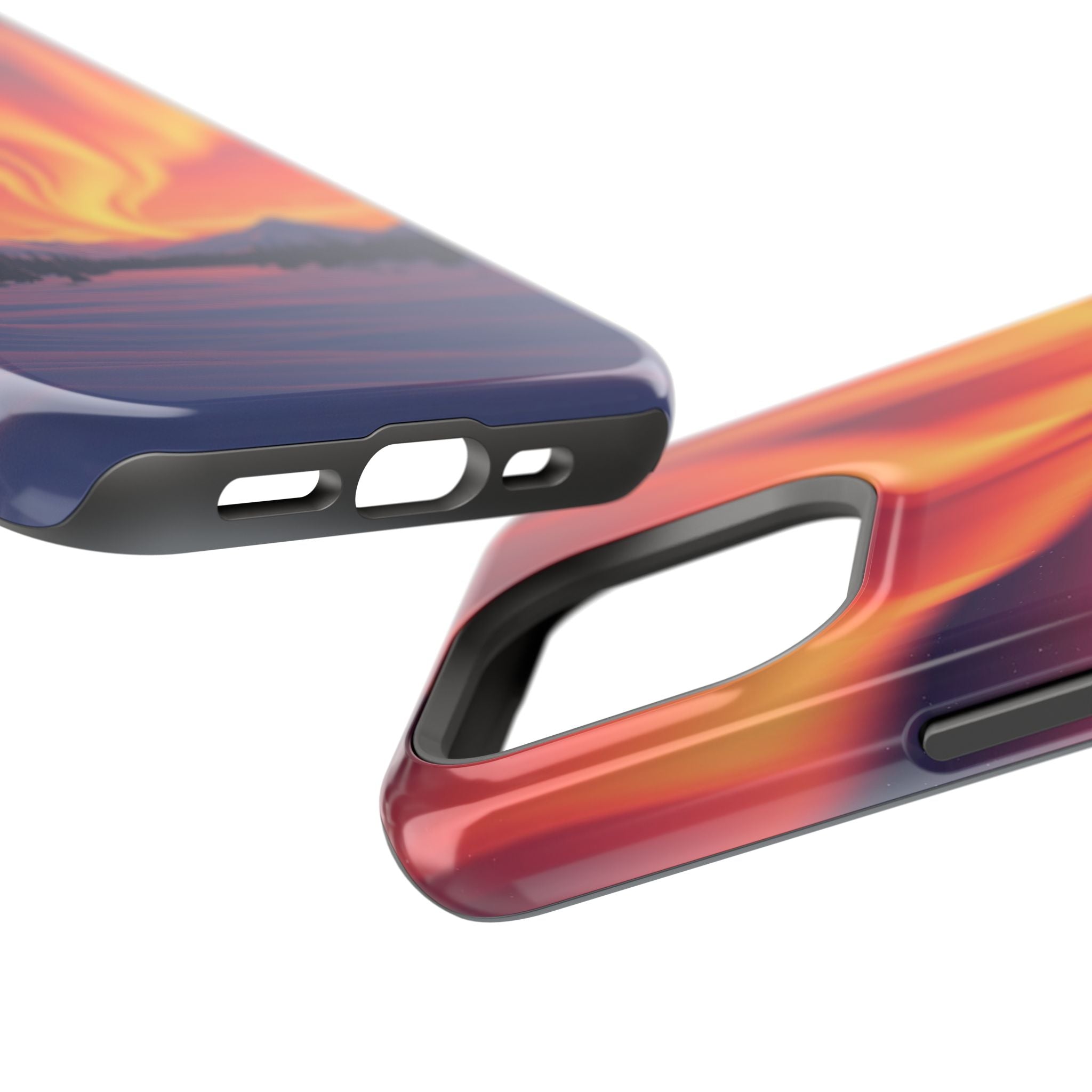 iPhone Sunset Amber And Peach Northern Lights Slim iPhone Everyday · iPhone Case