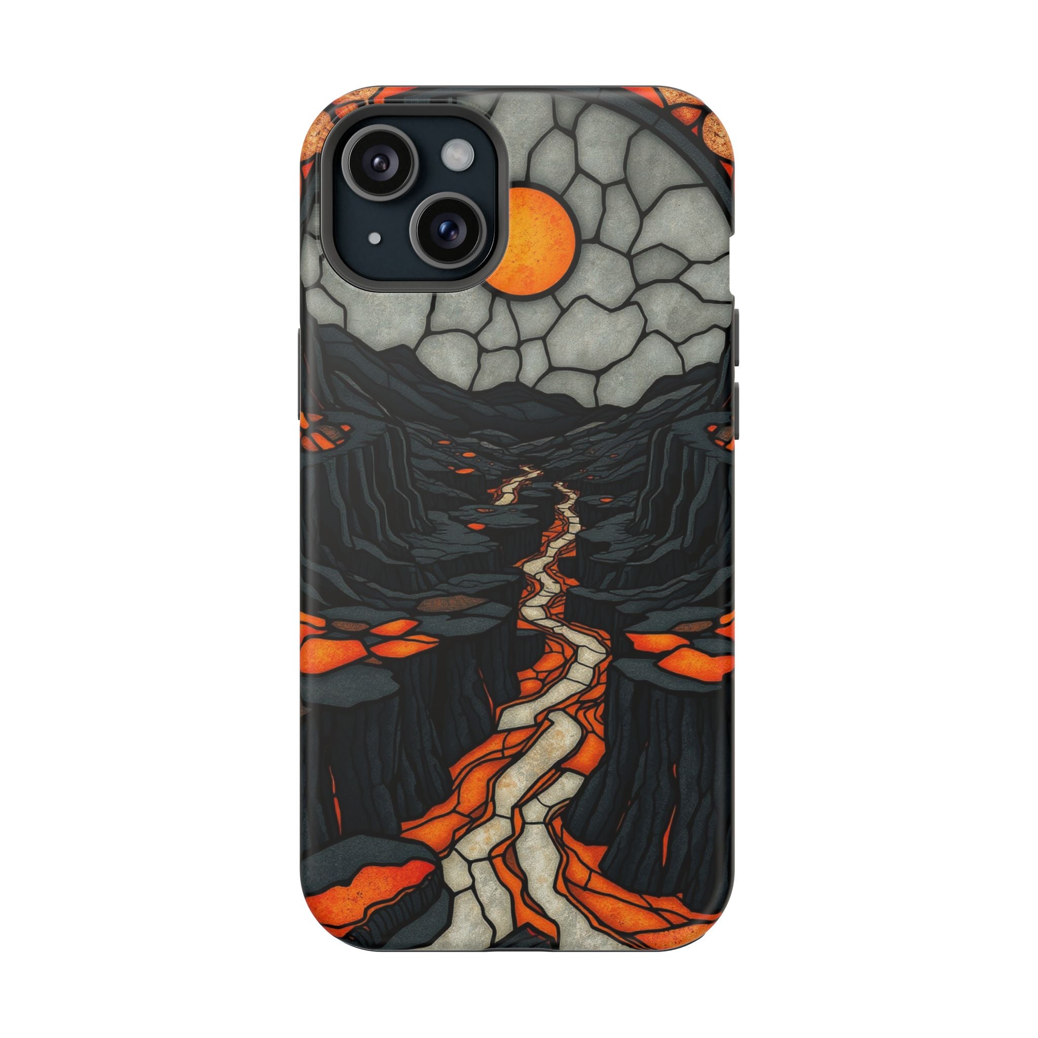 iPhone Charcoal And Copper Lava Field Slim Everyday Designer Case · iPhone Case