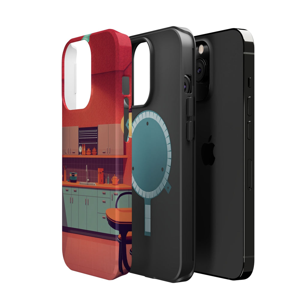 iPhone Earthy 1950s Kitchen Design Bold Modern Everyday Snap Case · iPhone Case