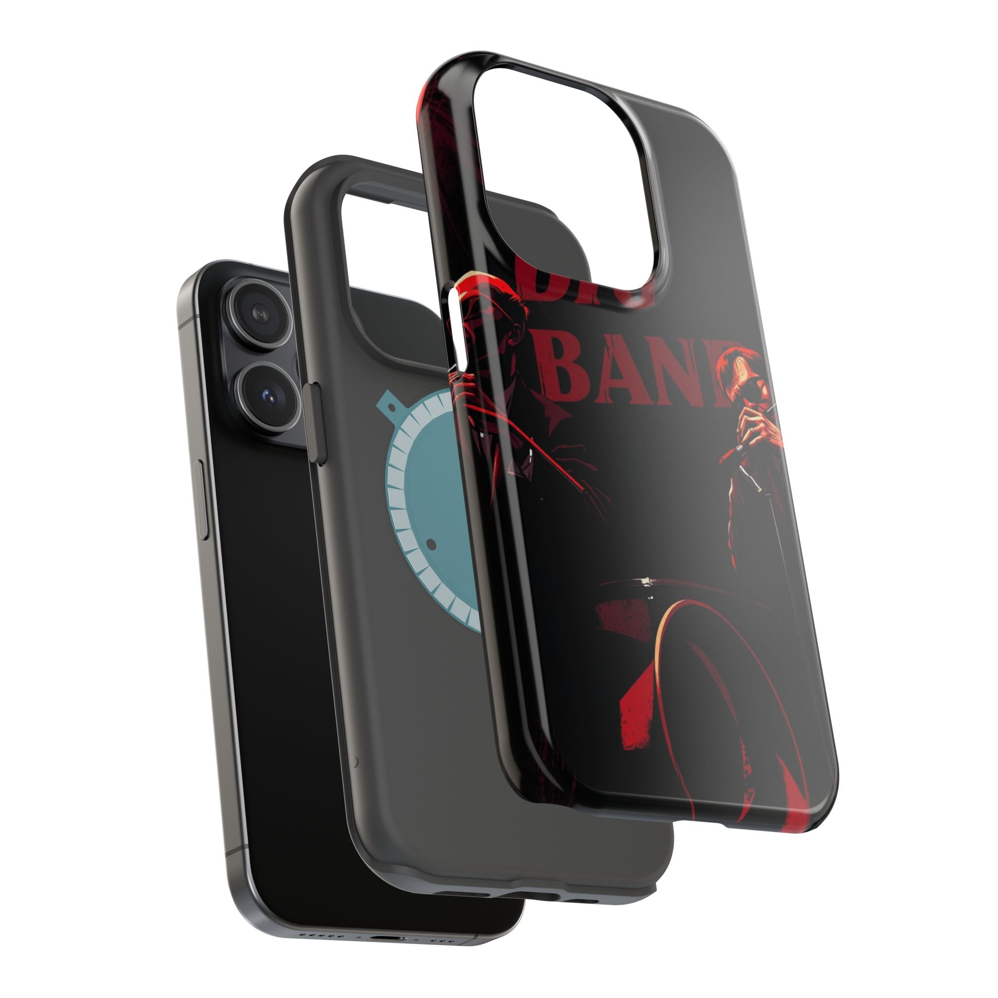 iPhone Black And Crimson Big Band Era Slim Everyday Designer Case · iPhone Case