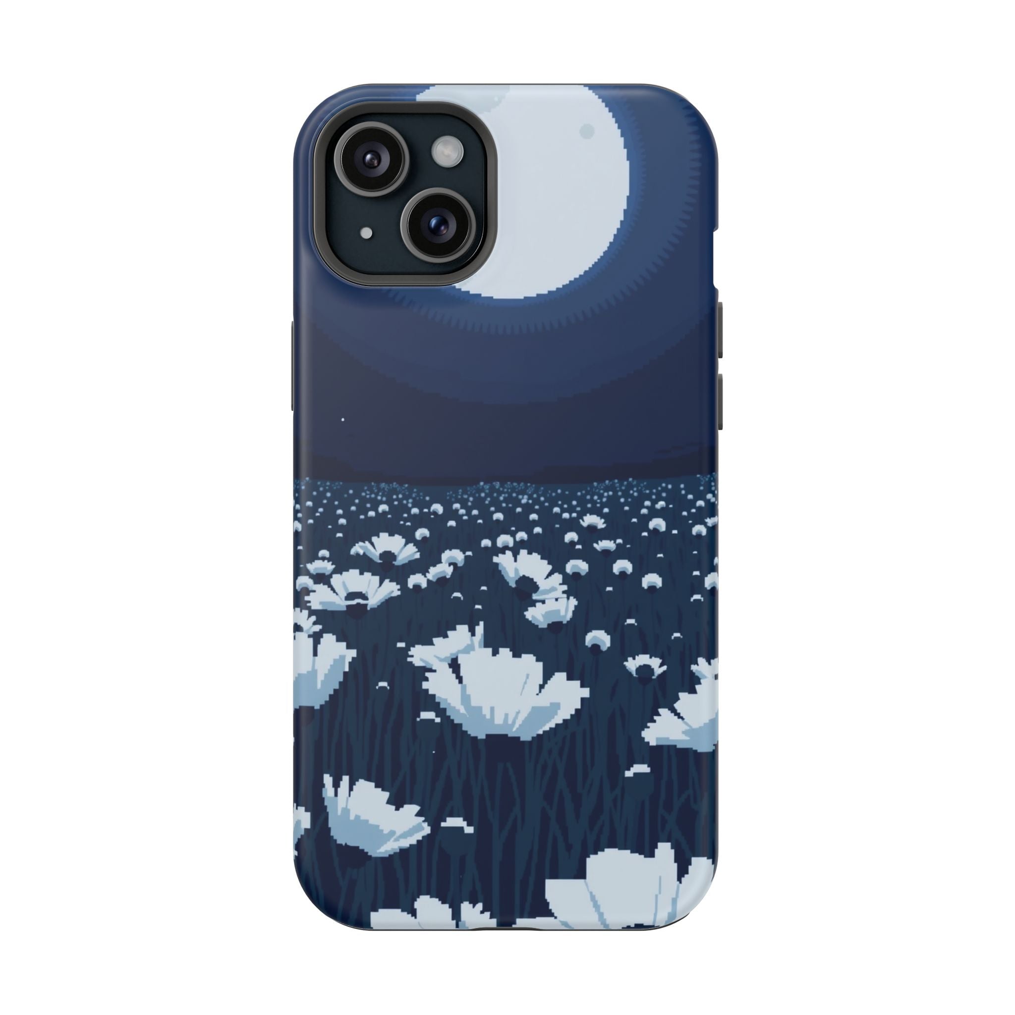 iPhone Poppy Field Pixel Art -Bit Bold Modern Everyday Snap Case · iPhone Case