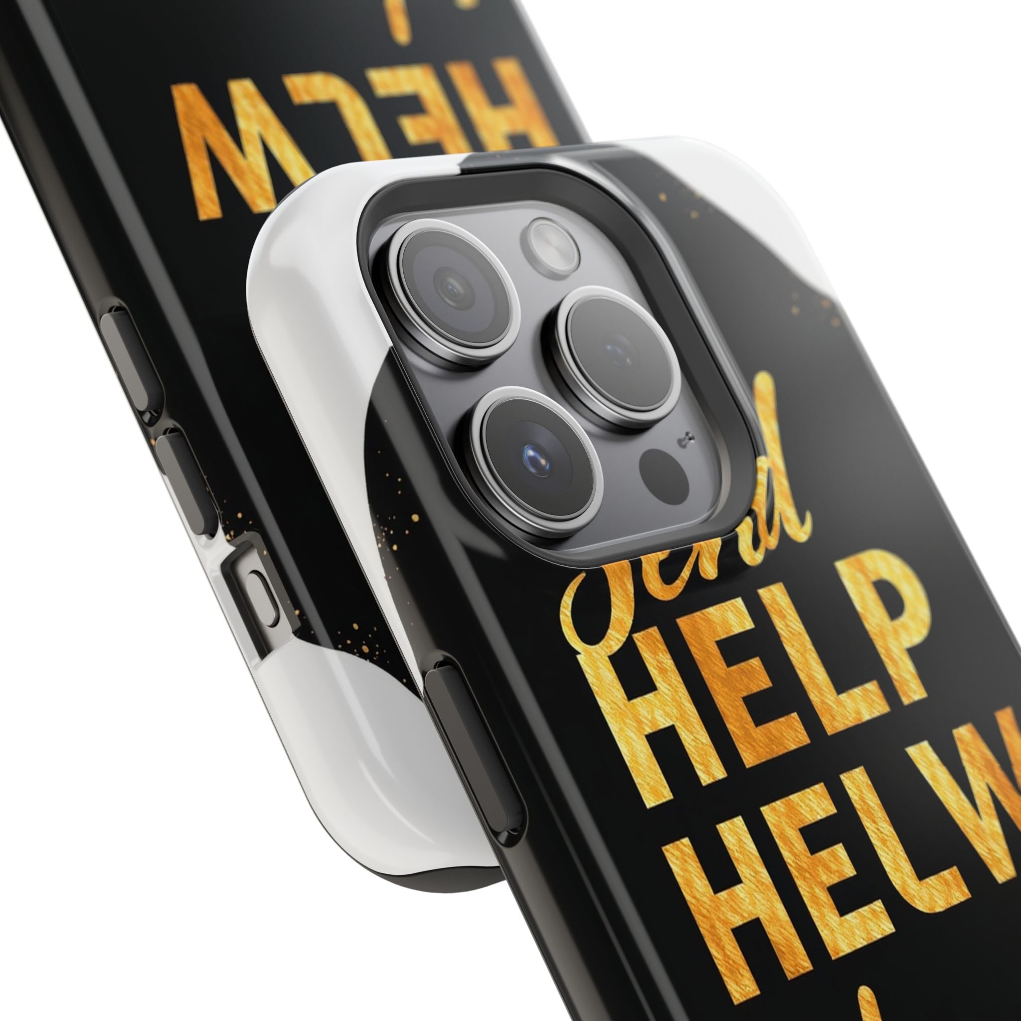 iPhone Send Help Now Enchanted Art Bold Modern Everyday Snap Case · iPhone Case