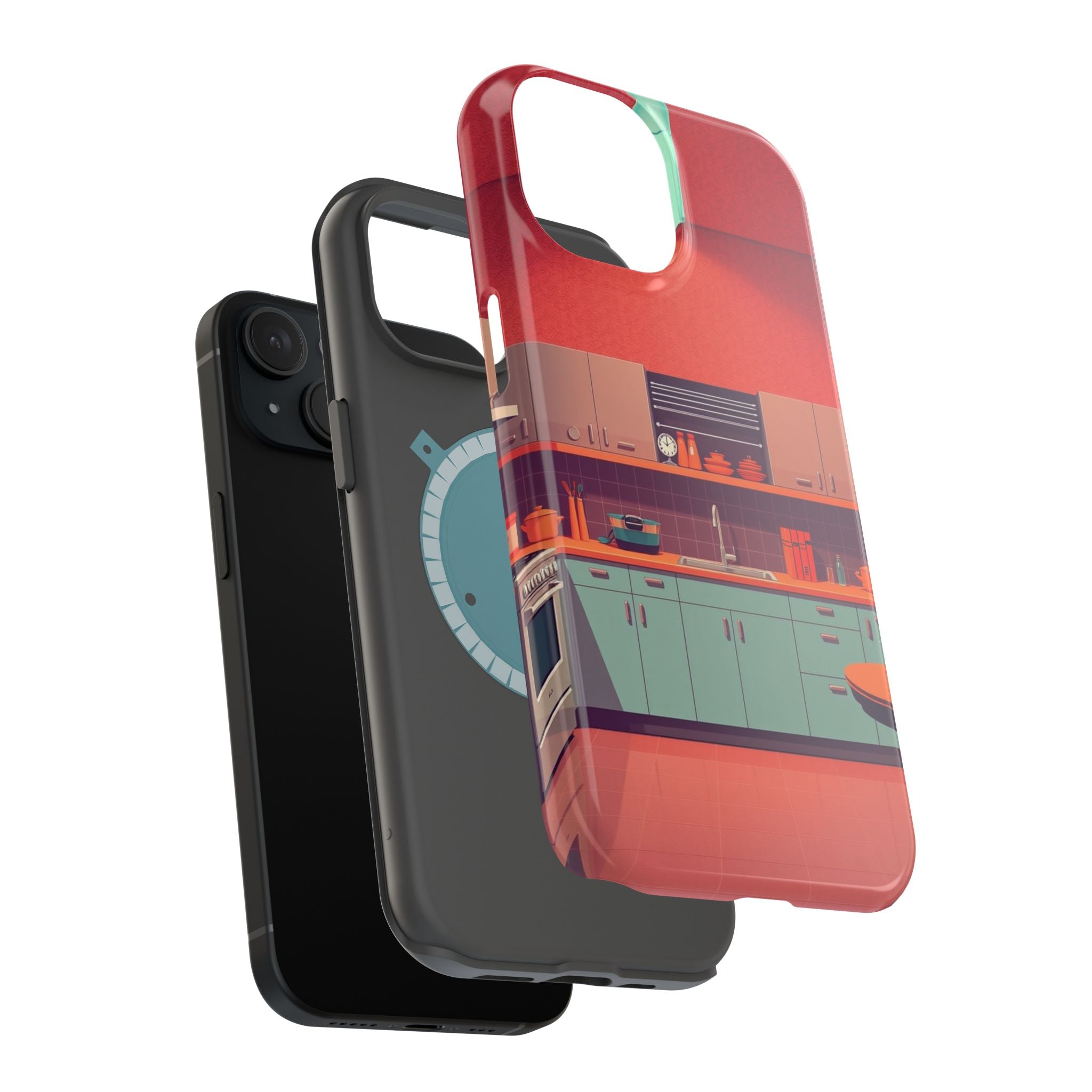 iPhone Earthy 1950s Kitchen Design Bold Modern Everyday Snap Case · iPhone Case
