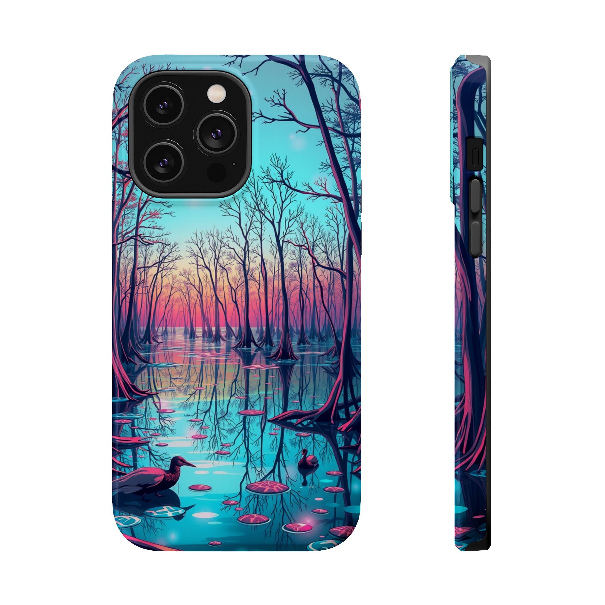 iPhone Cypress Swamp Holographic Iridescent Slim iPhone Everyday · iPhone Case