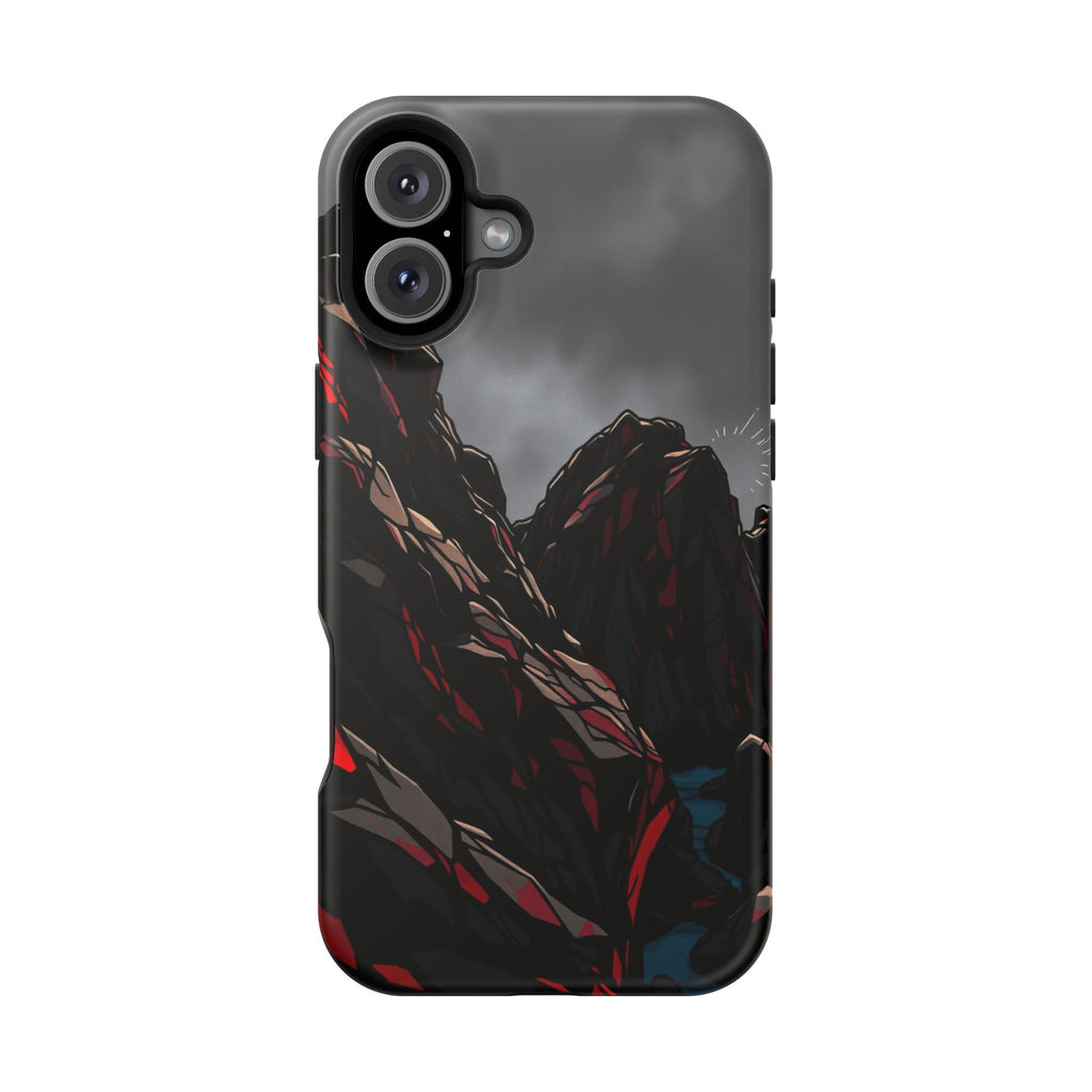iPhone Black And Crimson Rocky Coastline Slim Everyday iPhone 11 · iPhone Case