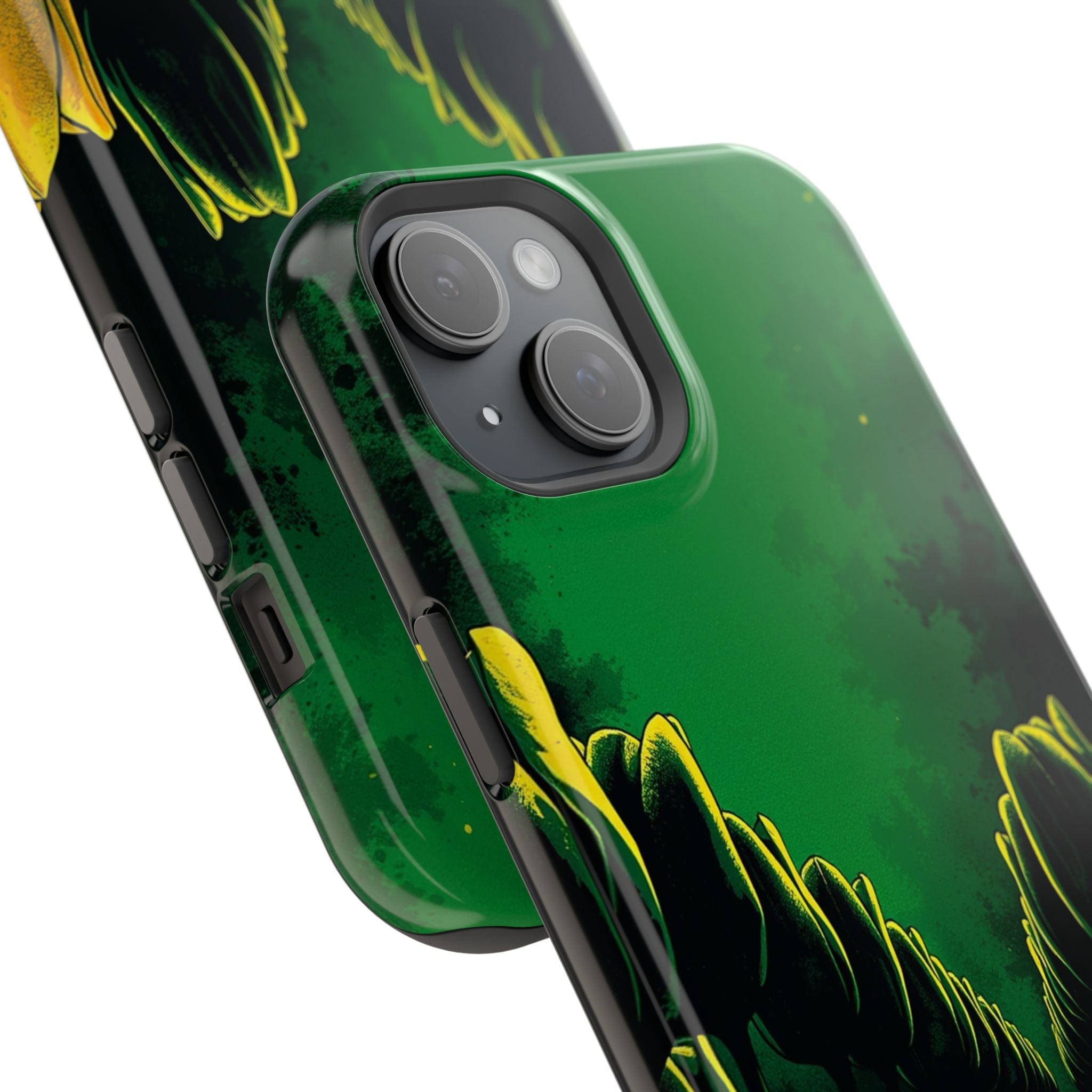 iPhone Tulip Row Emerald Green And Gold Slim Snap Case · iPhone Case
