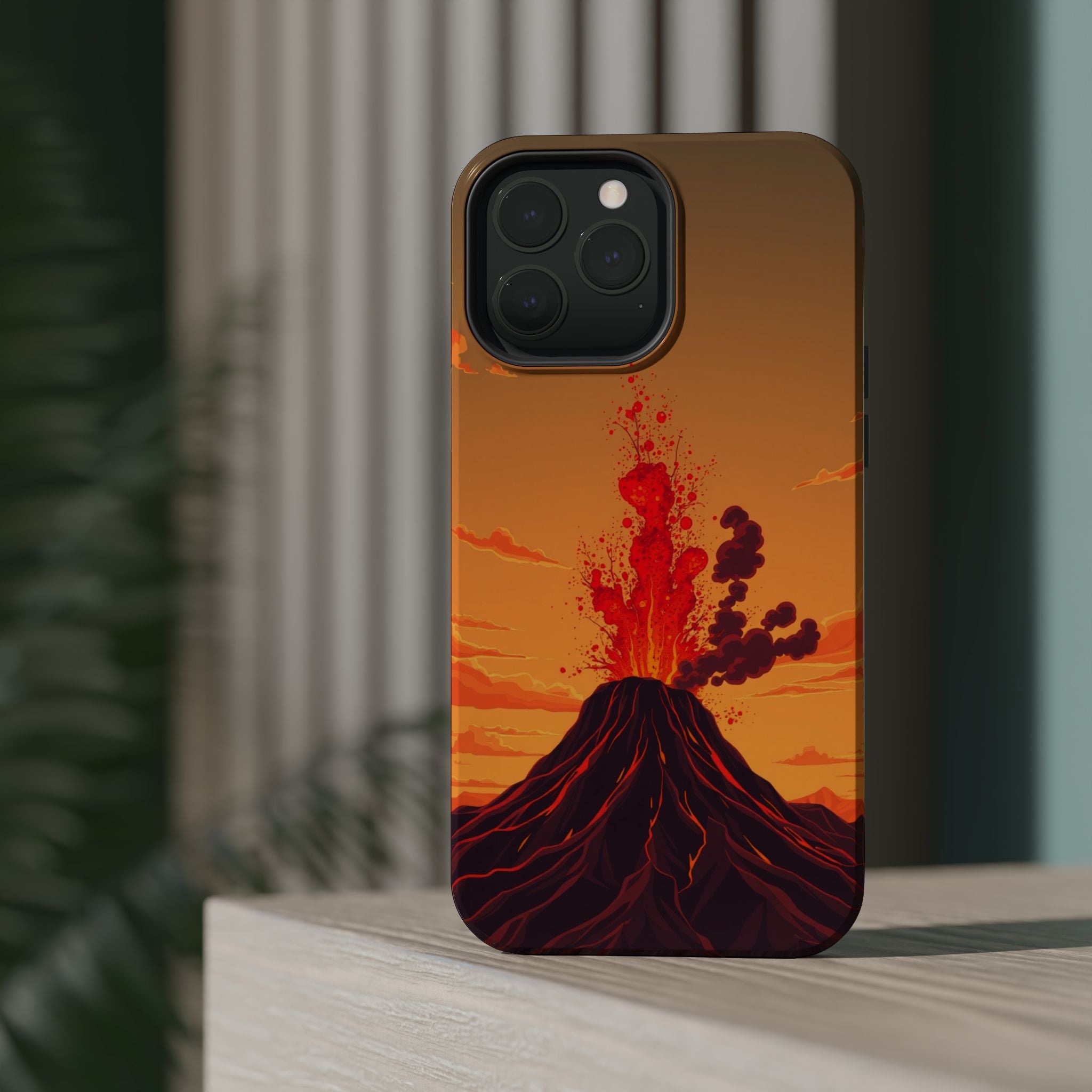 iPhone Sunset Amber And Peach Volcanic Eruption Soft iPhone Finish · iPhone Case