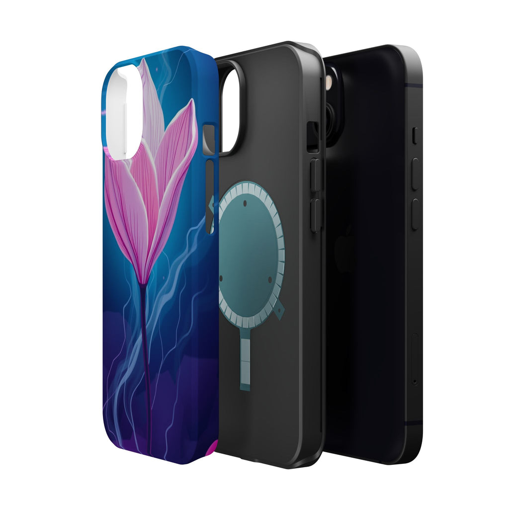 iPhone Cyan And Magenta Petal Storm Slim Everyday Designer Case · iPhone Case