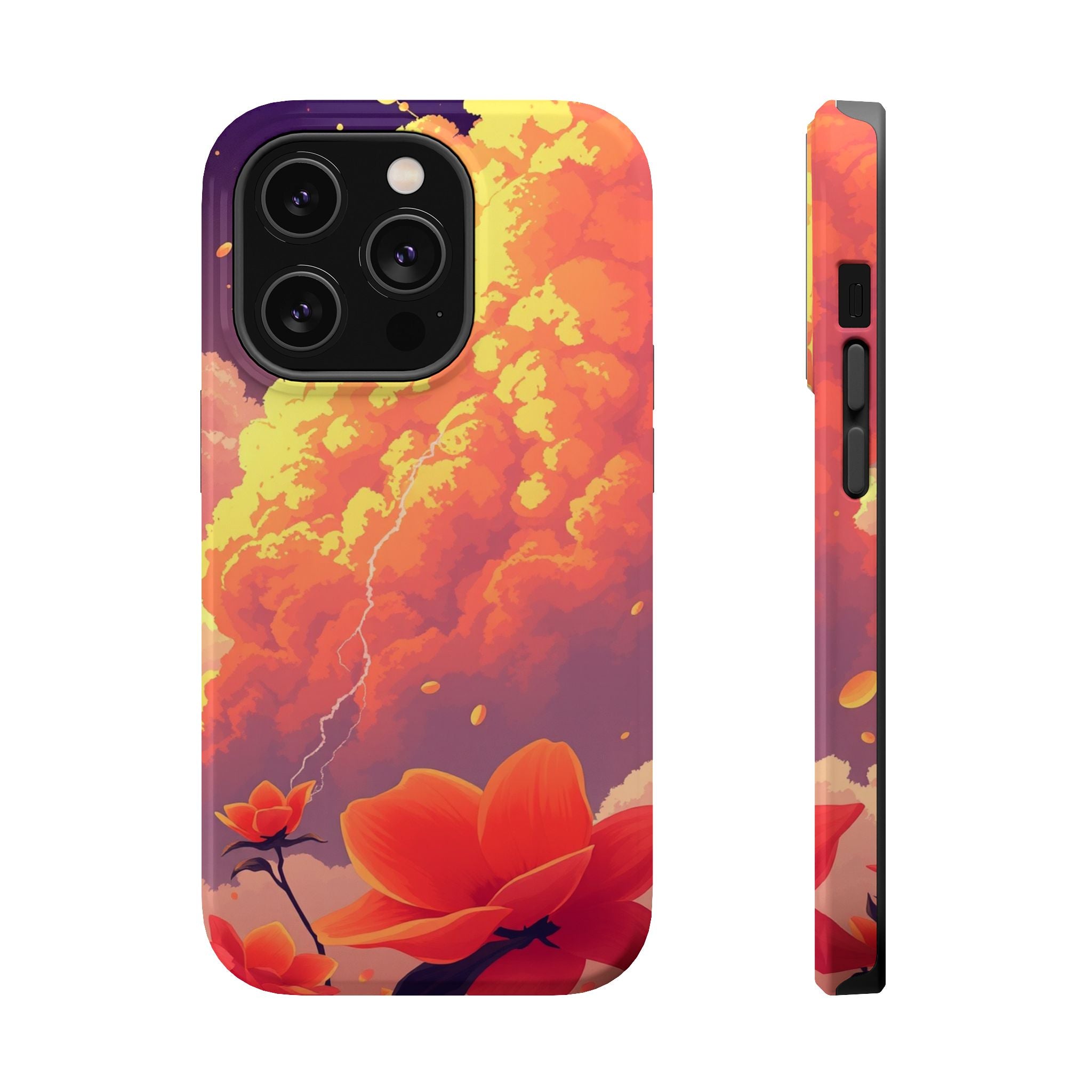 iPhone Sunset Amber And Peach Petal Storm Slim iPhone Everyday Designer · iPhone