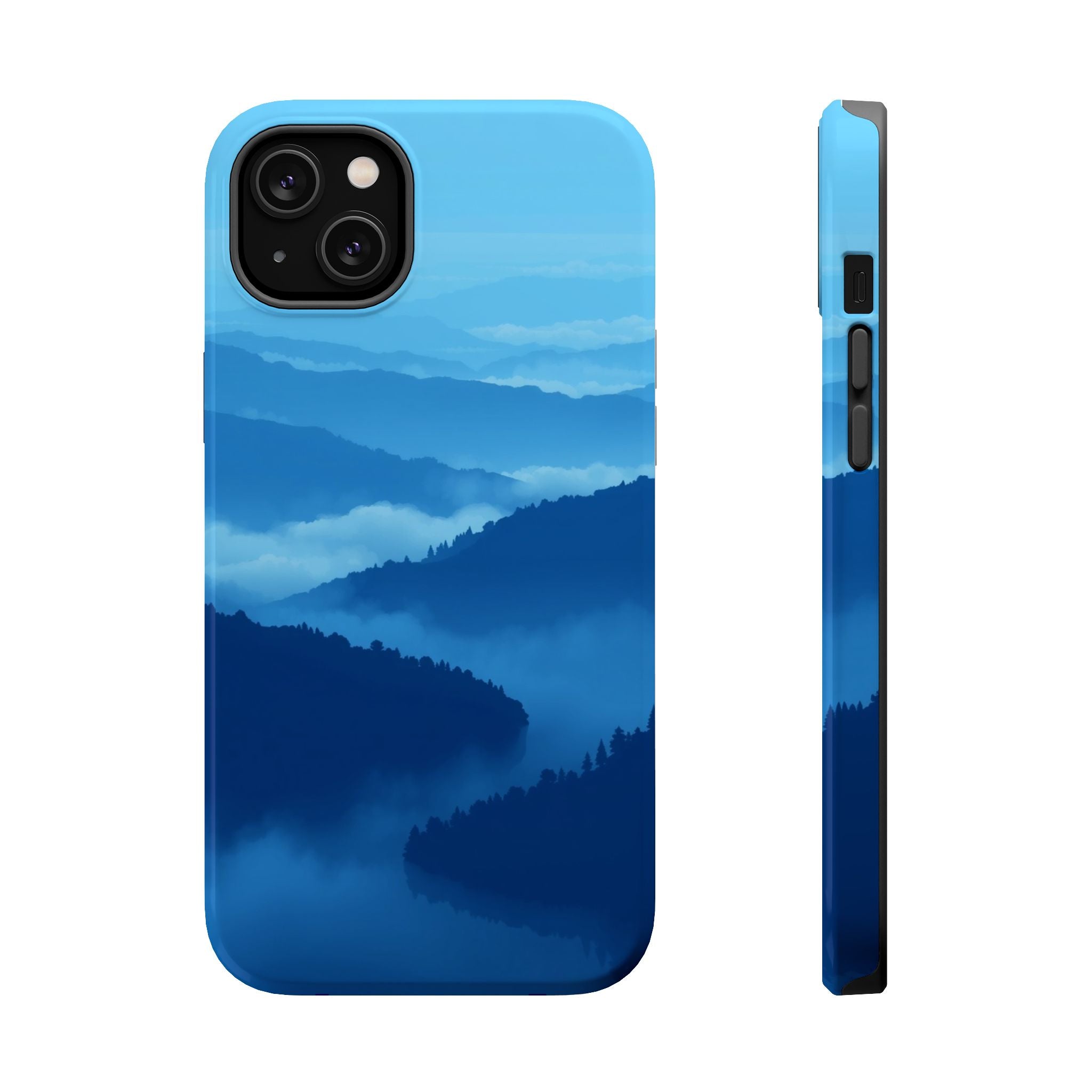 iPhone Fog Rolling Over Hills Pixel Art -Bit Slim iPhone Everyday · iPhone Case