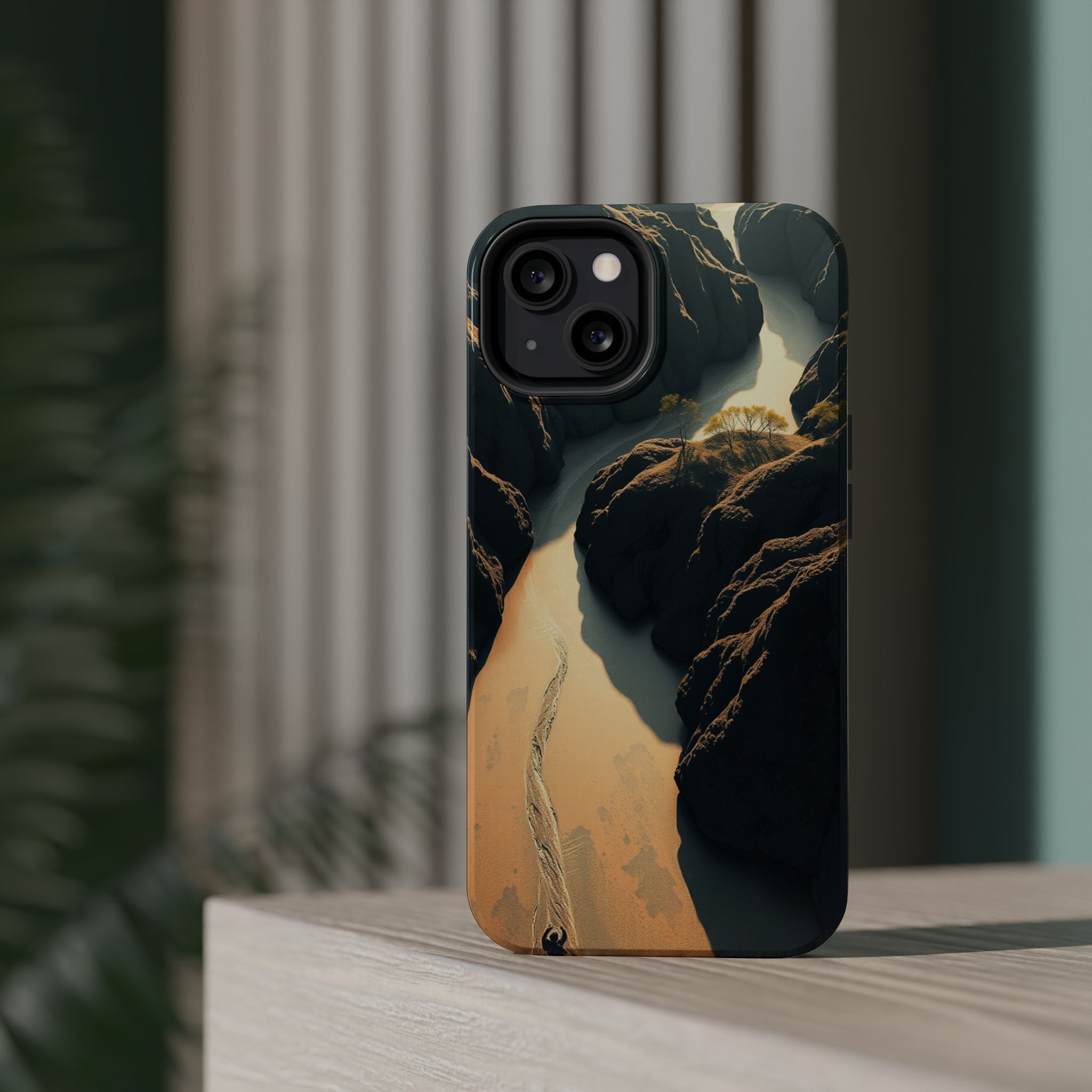 iPhone River Delta Aerial Bold Art Bold Modern Everyday Snap Case · iPhone Case