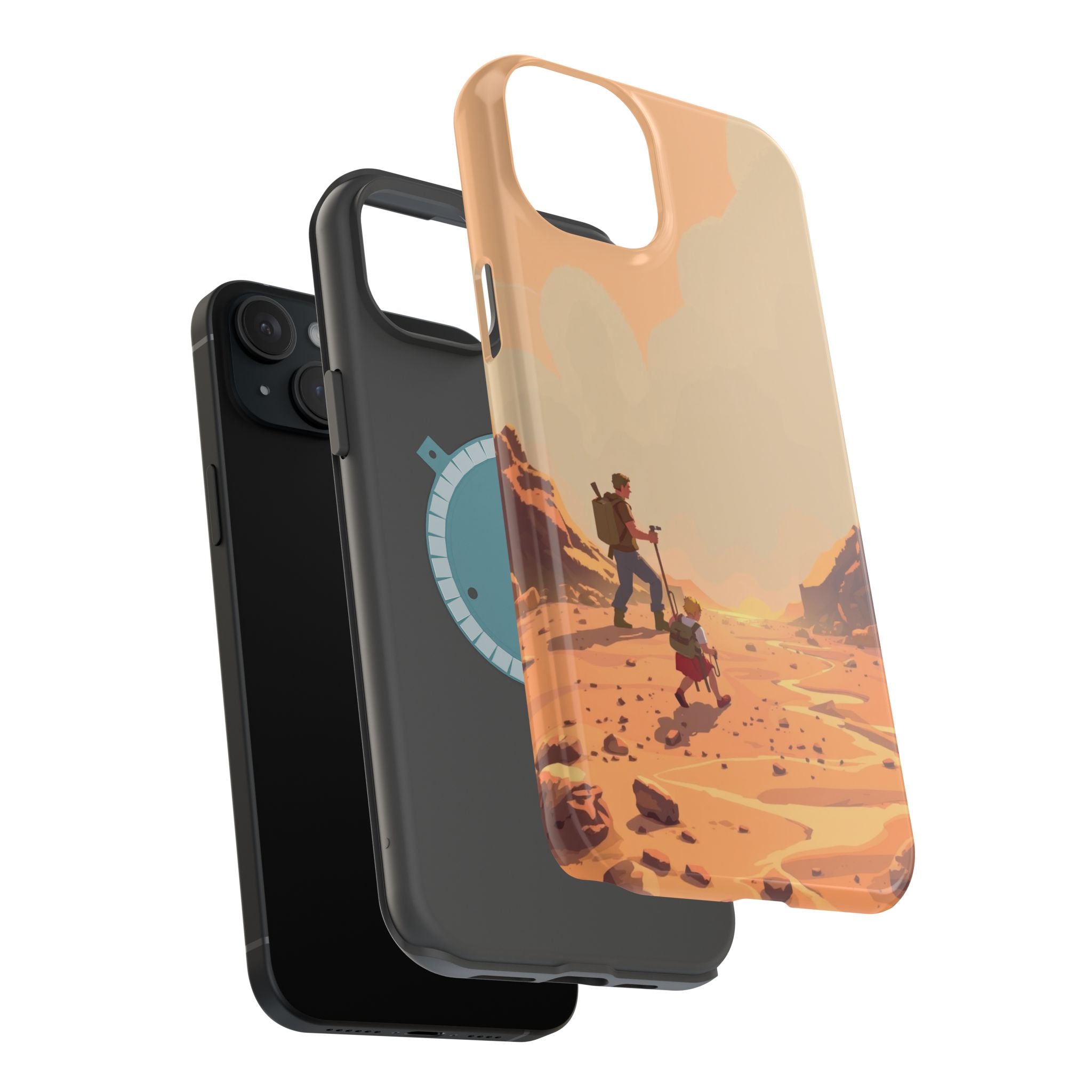 iPhone Burnt Orange And Sand Barely Surviving Slim Everyday Designer Case · iPho
