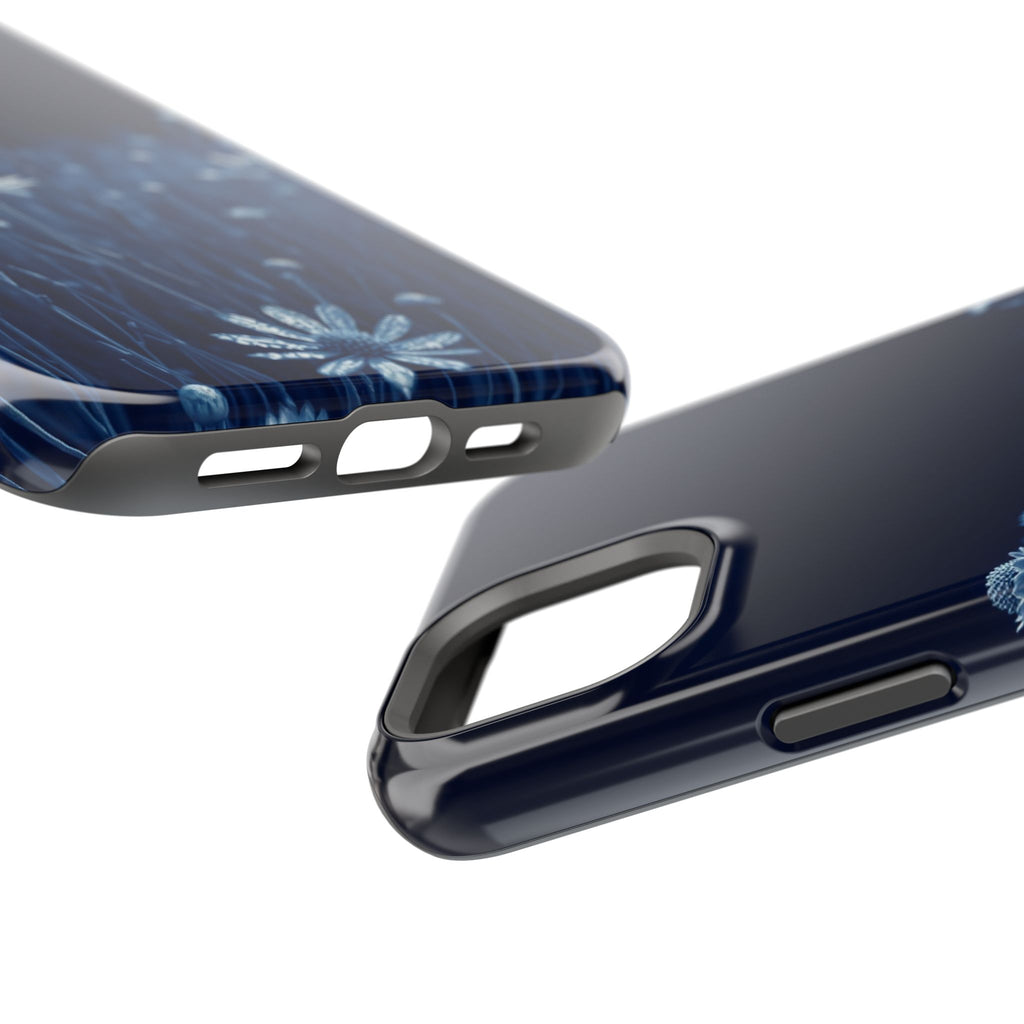 iPhone Midnight Blue And Silver Wildflower Field Clean iPhone Minimal · iPhone C