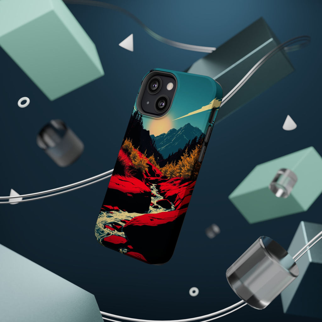 iPhone Earthy Spring Creek Design Bold Modern Everyday Snap Case · iPhone Case