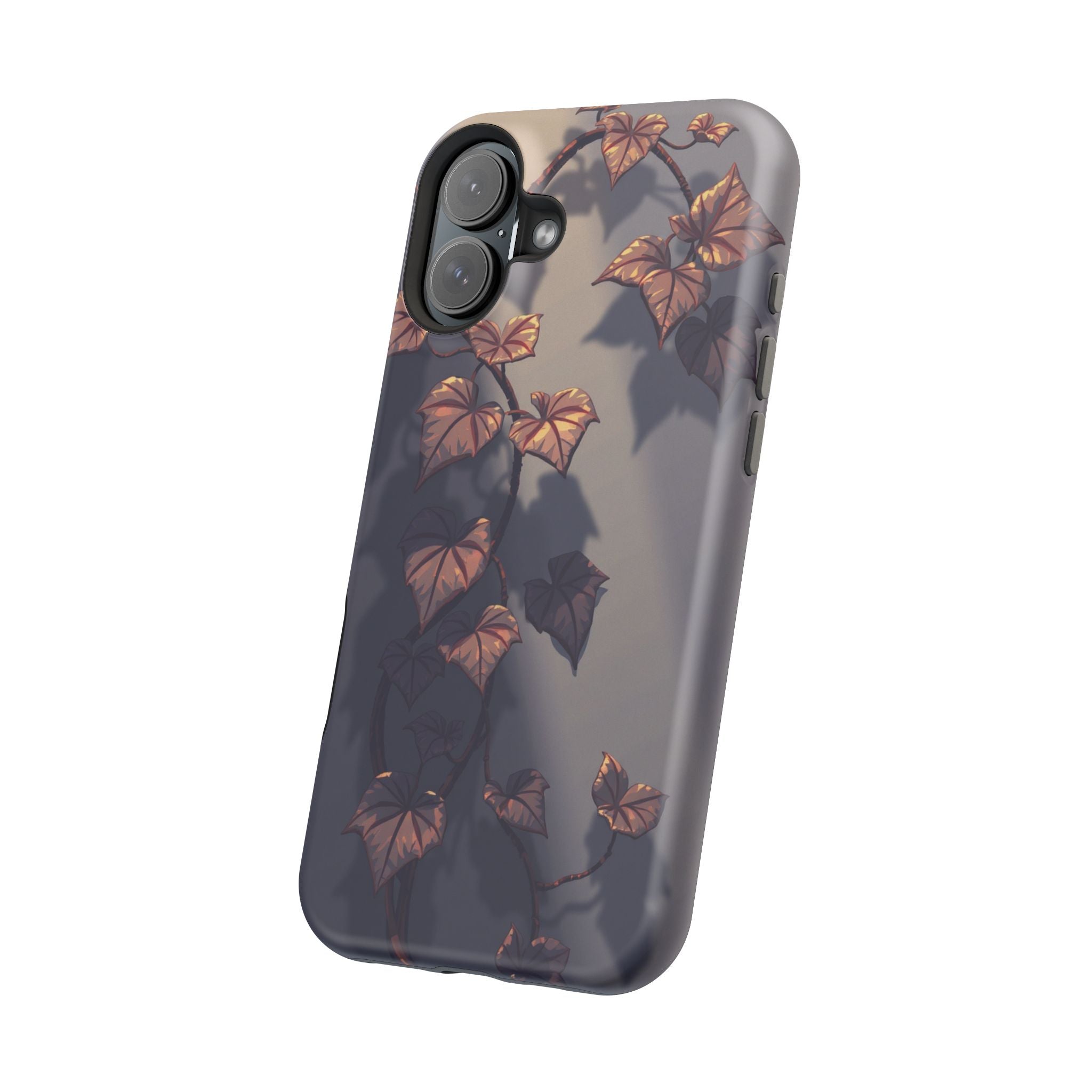 iPhone Charcoal And Copper Art Nouveau Vine Soft iPhone 13 Finish · iPhone Case