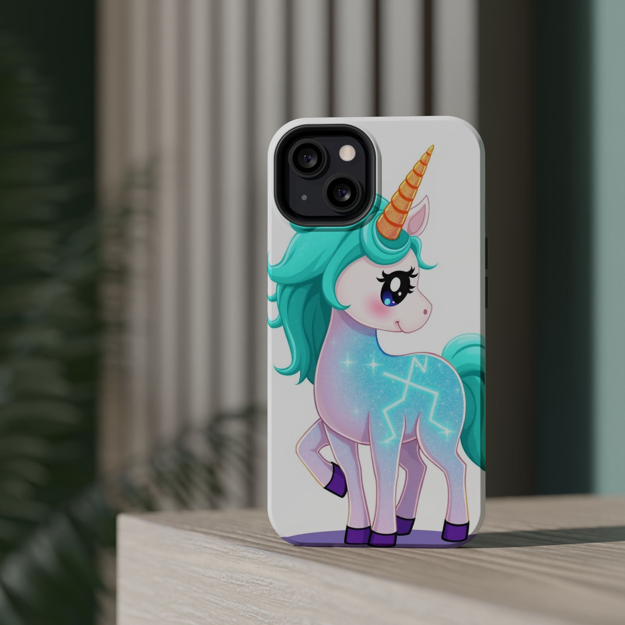 iPhone Turquoise Sparkle Unicorn Kids Fun iPhone Phone Case Gift · iPhone Case