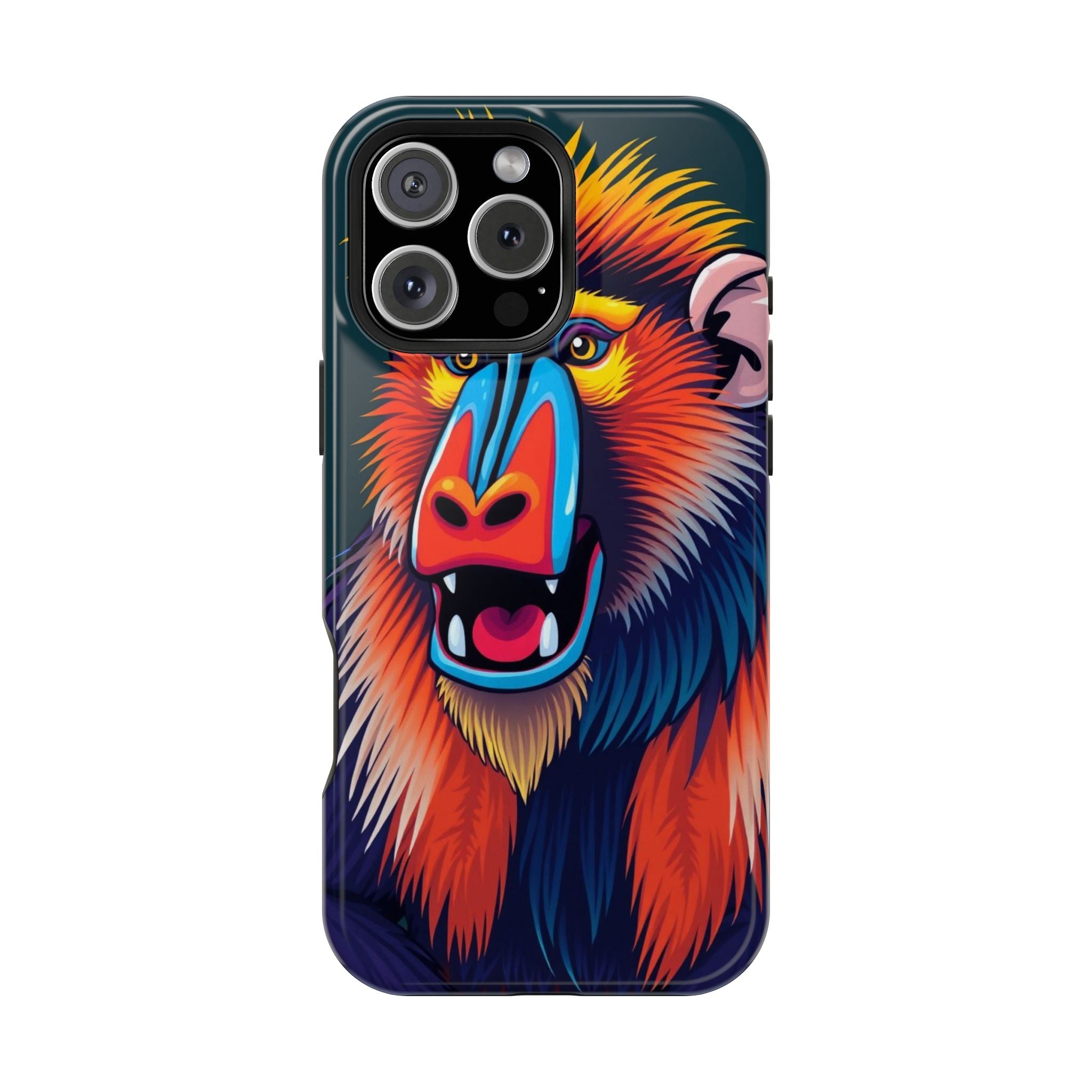 iPhone Mandrill Colorful Face Kids Fun iPhone Phone Case Gift Slim · iPhone Case