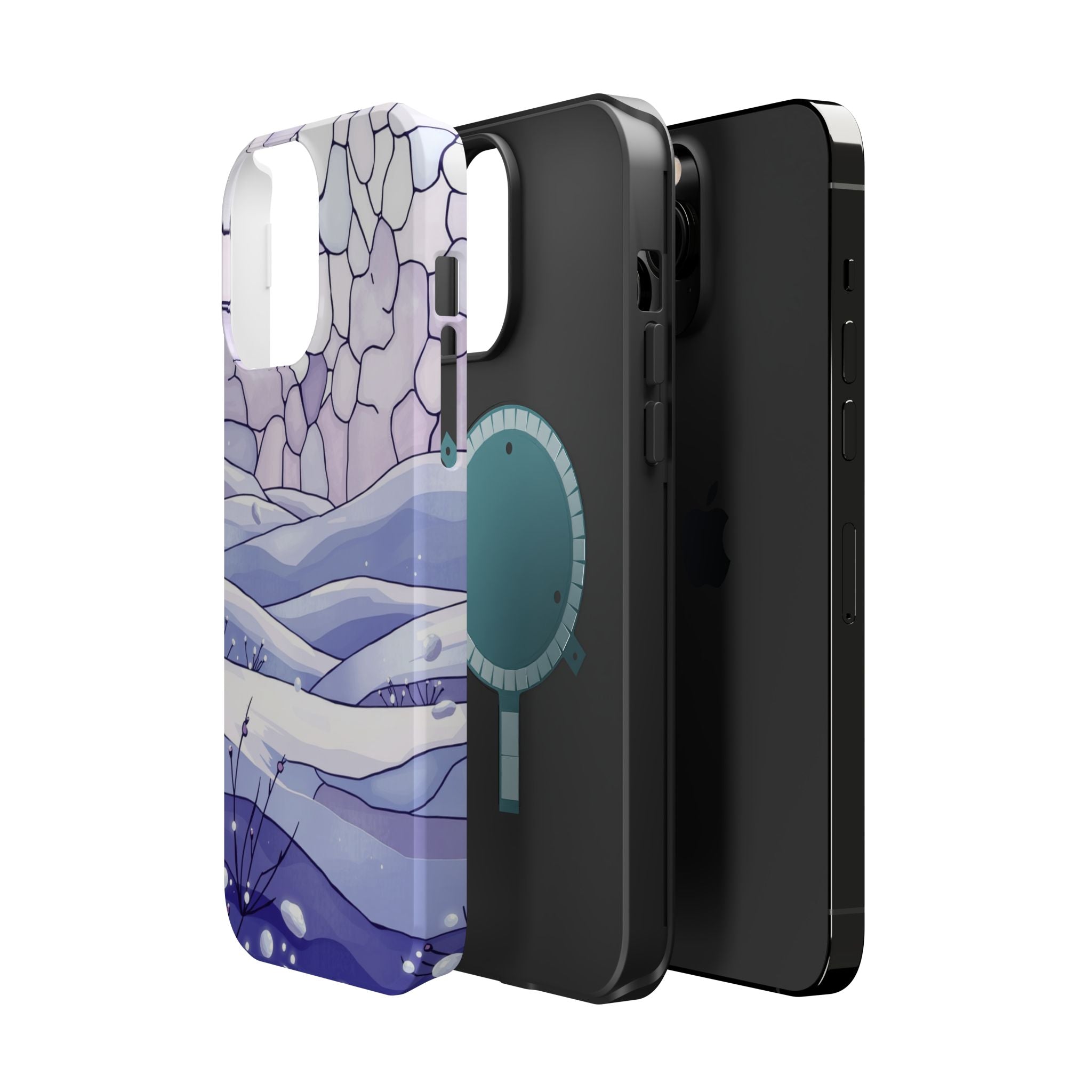 iPhone Snow Field Electric Art 11 Bold Modern Everyday Snap Case · iPhone Case