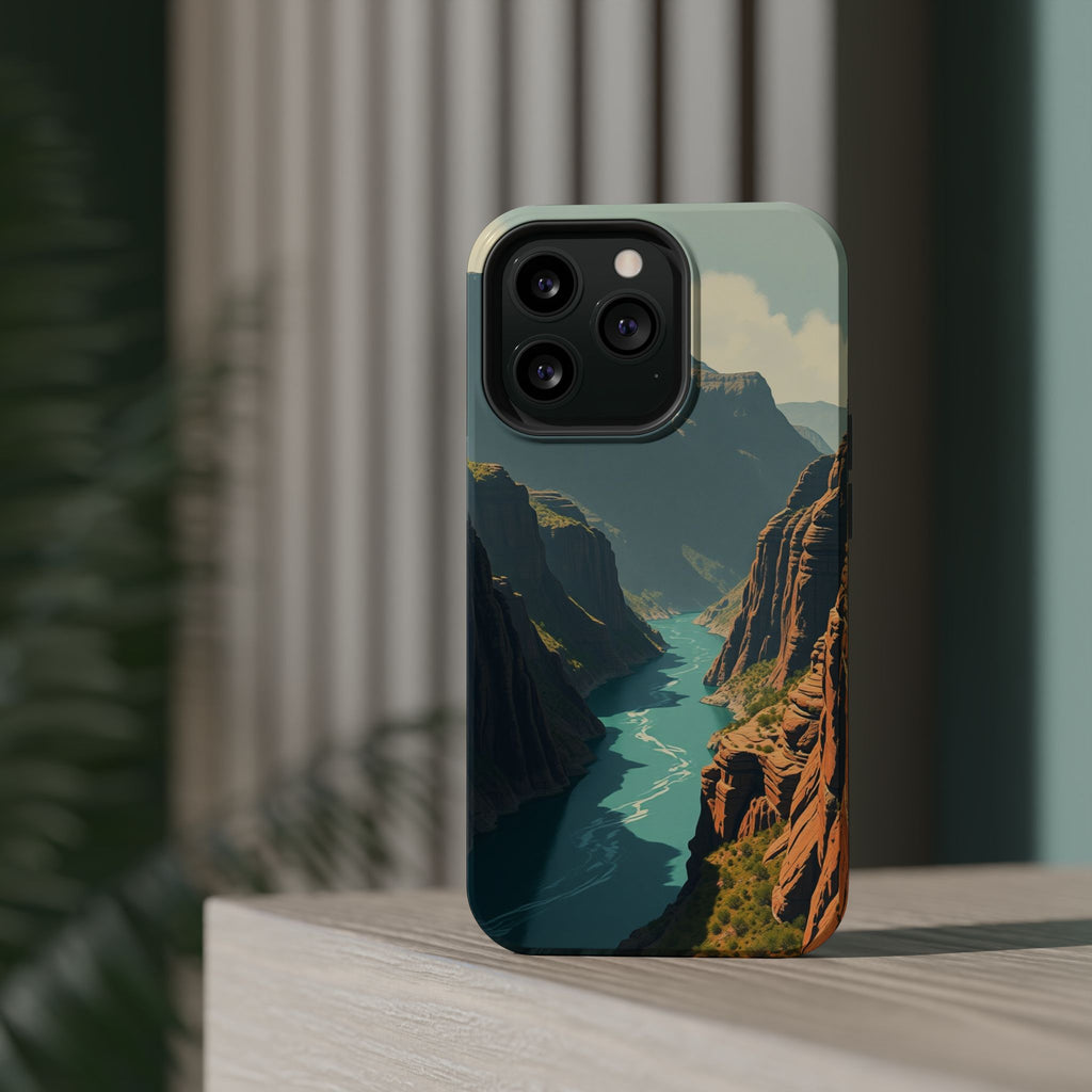 iPhone Charcoal And Copper River Canyon Slim Everyday iPhone 19 · iPhone Case
