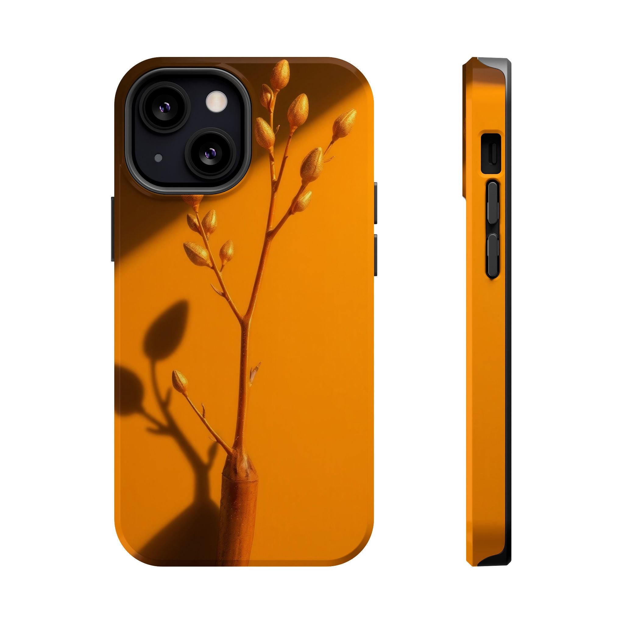 iPhone Mustard And Rust Minimalist Stem Slim Everyday iPhone Designer · iPhone C