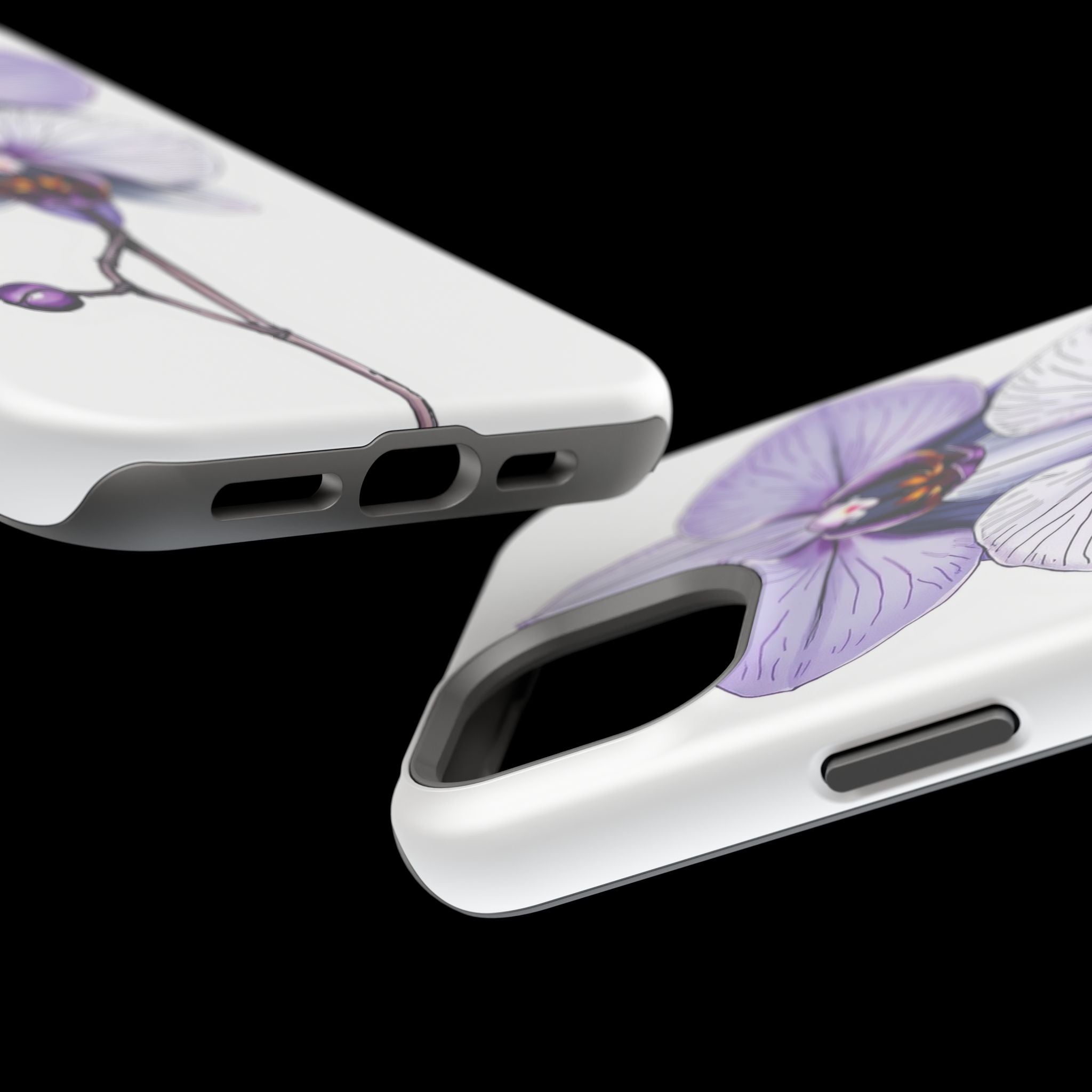 iPhone Orchid Study Hand-Drawn Sketch Slim Everyday Designer Case · iPhone Case