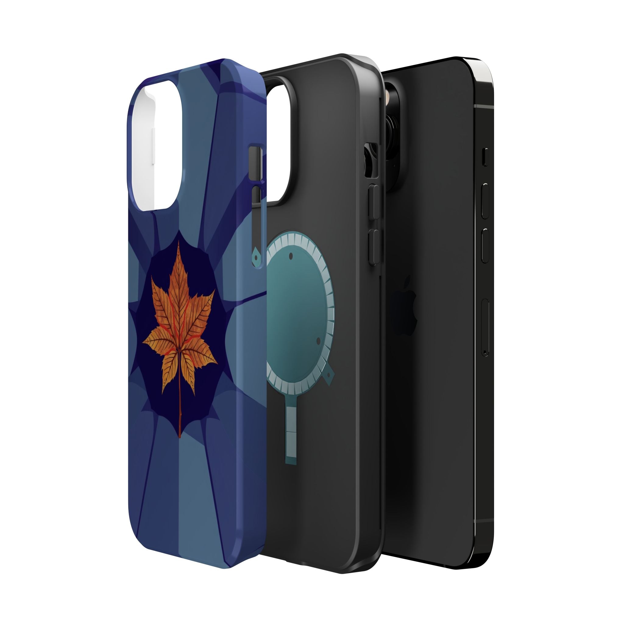 iPhone Autumn Maple Abstract Geometric Slim Everyday Designer Case · iPhone Case