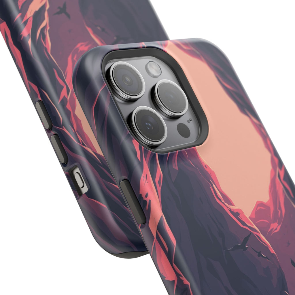 iPhone Rose Pink And Cream Dark Crystal Cave Slim Everyday Designer Case · iPhon