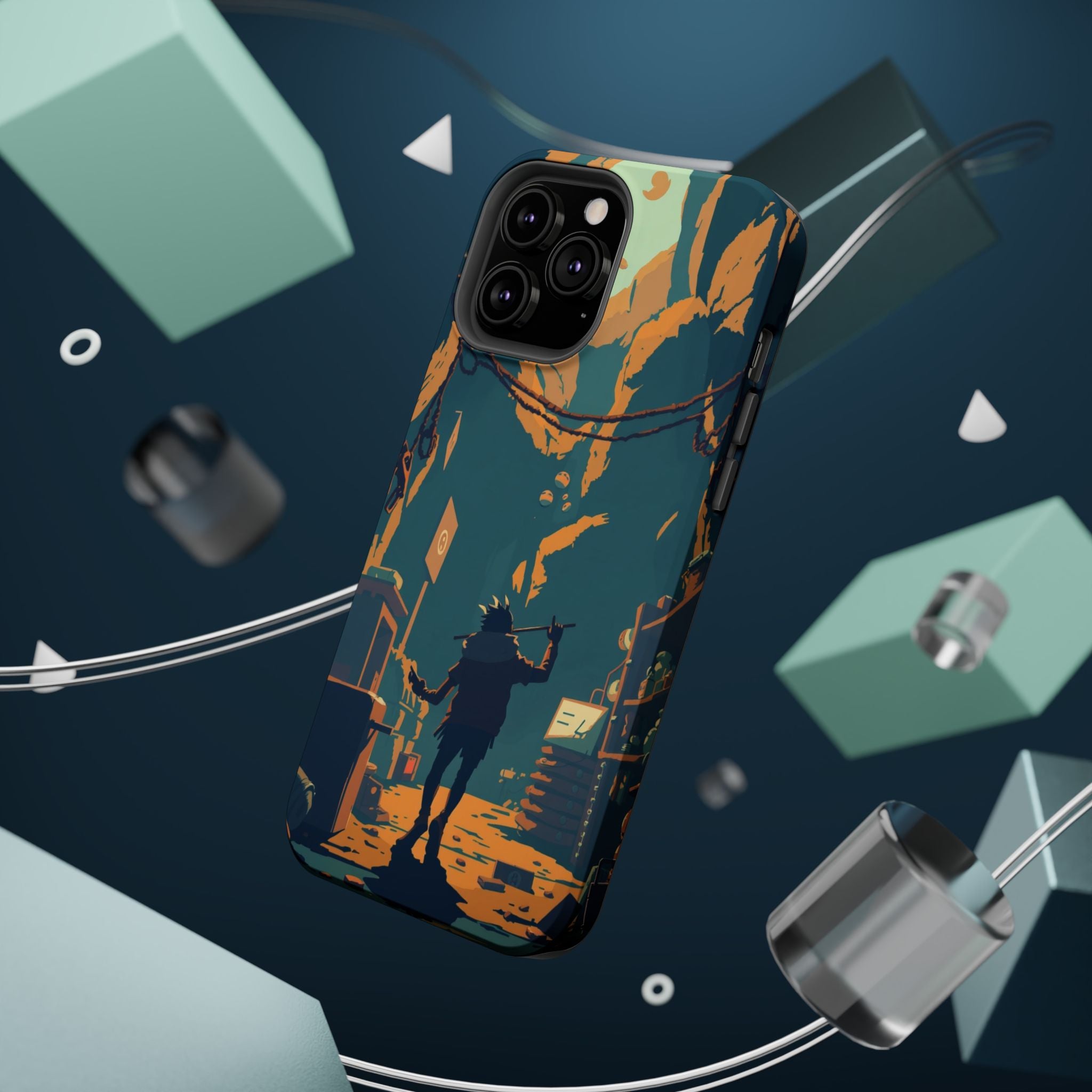 iPhone Mustard And Rust Unhinged in a Cute Way Soft Finish Everyday Case · iPhon