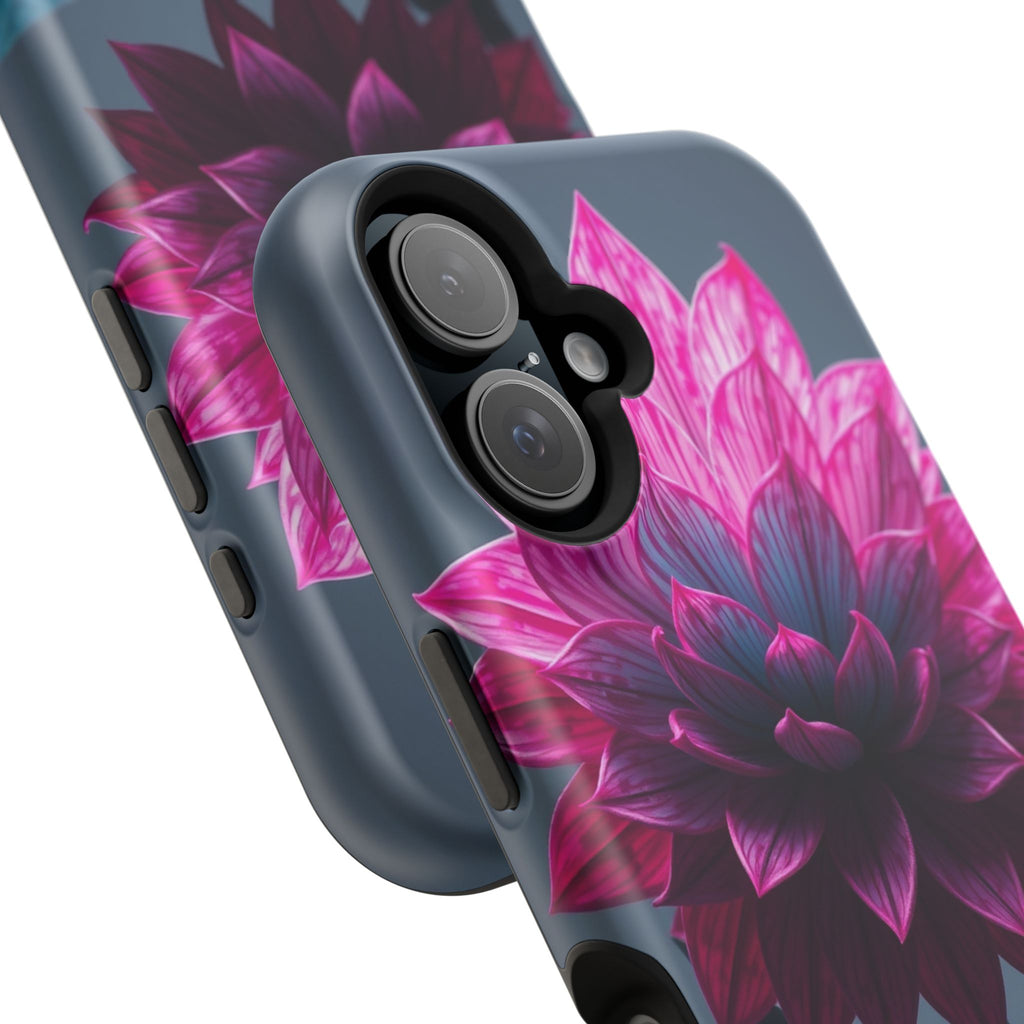 iPhone Cyan And Magenta Floral Dark Academia Slim iPhone Everyday · iPhone Case