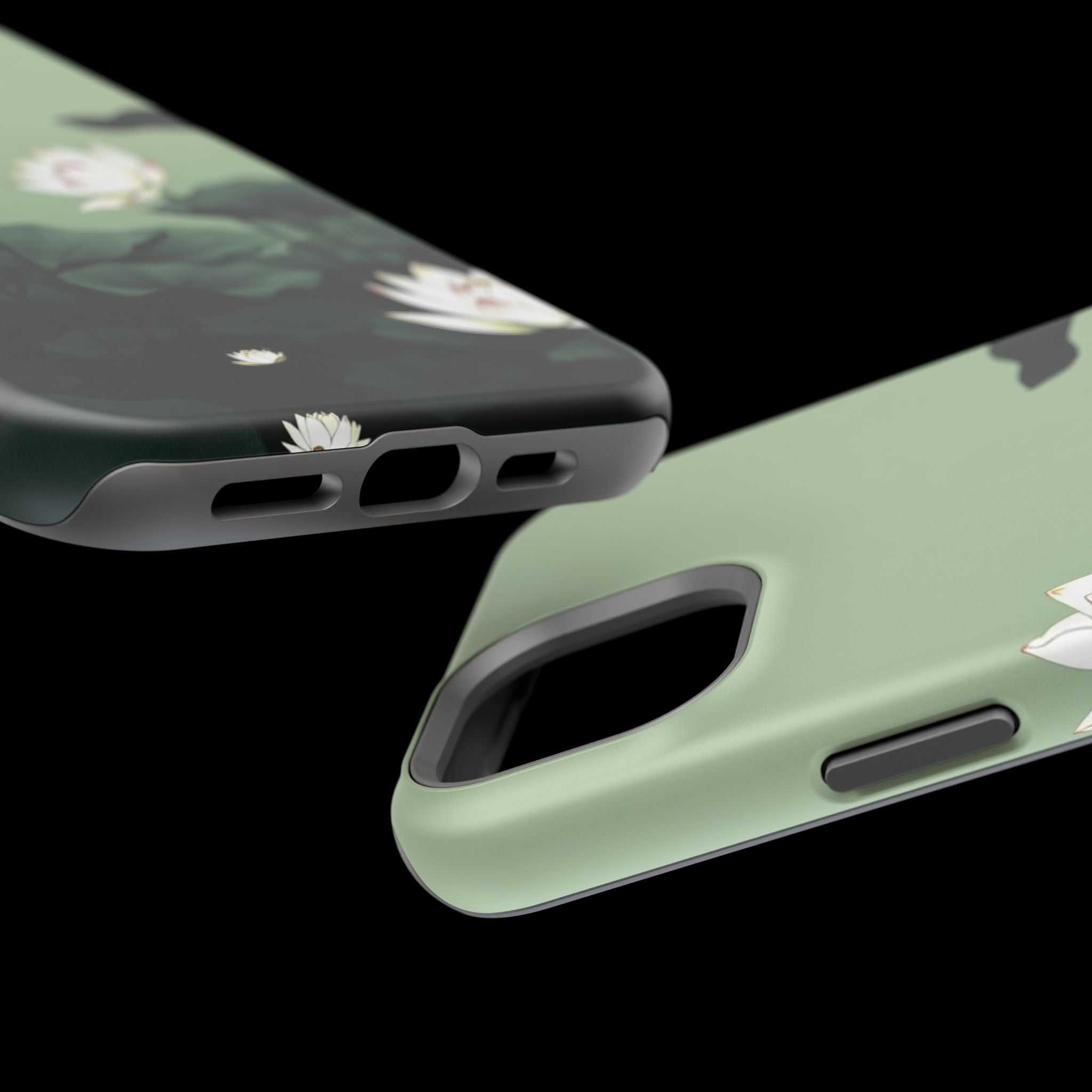 iPhone Sage And Ivory Lotus Pond Bold Modern Everyday Snap Case · iPhone Case