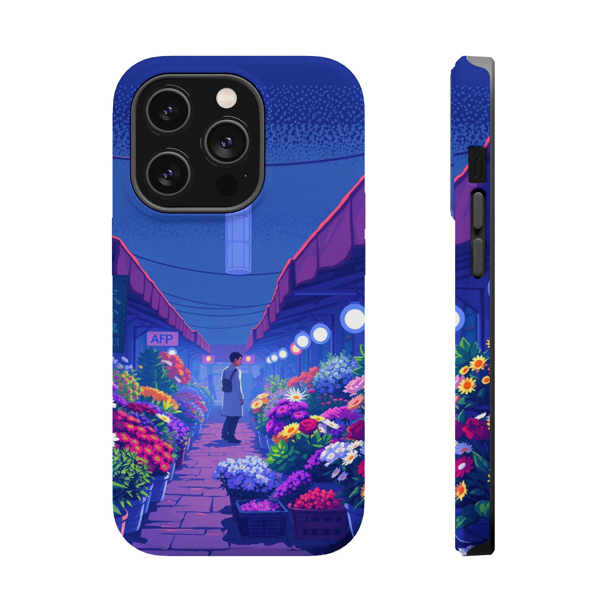 iPhone Flower Market Electric Art Bold Modern Everyday Snap Case · iPhone Case