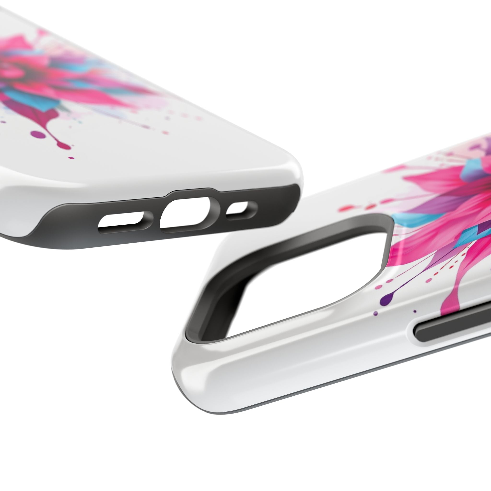 iPhone Floral Watercolor Splash Electric Art Slim iPhone Everyday · iPhone Case