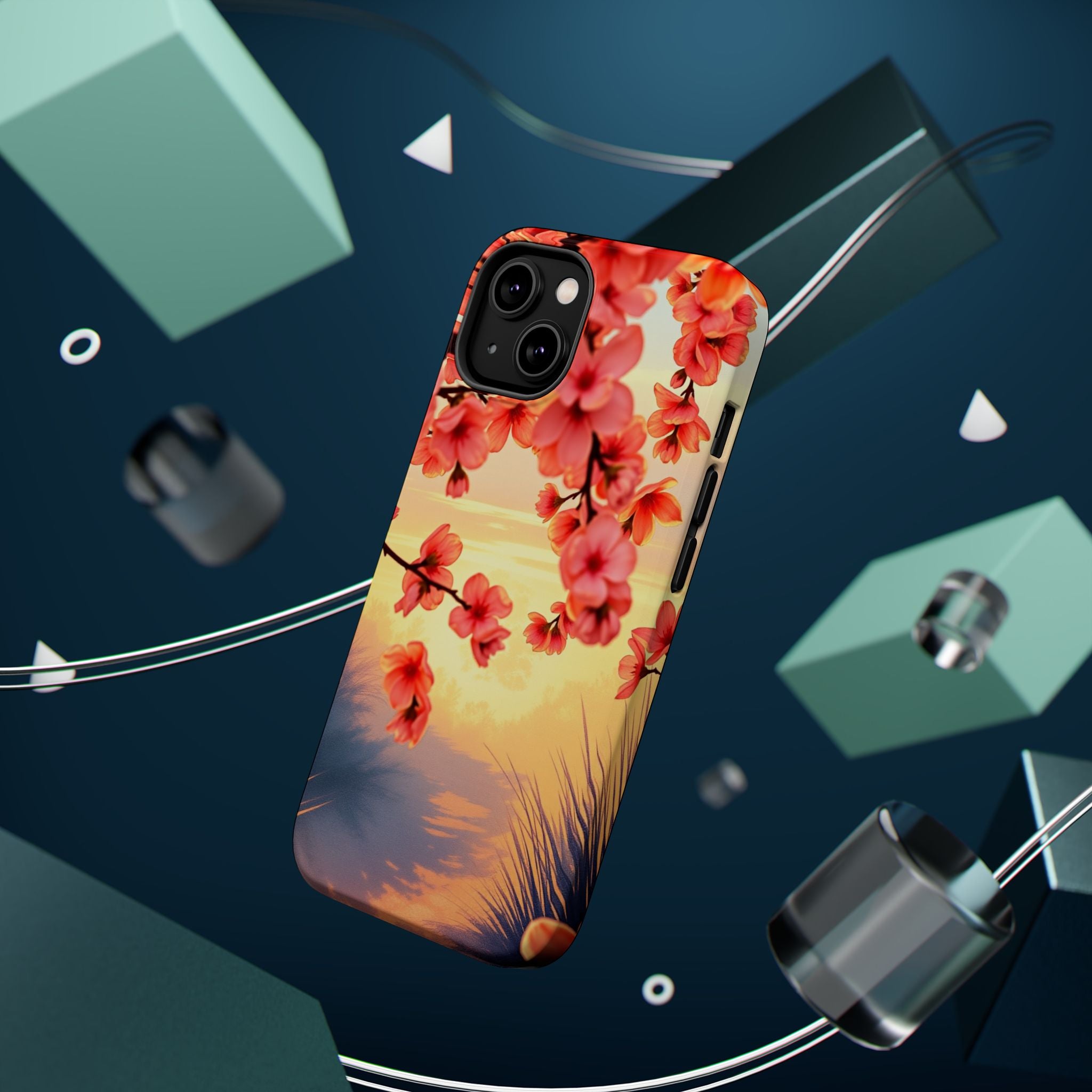 iPhone Sunset Amber And Peach Blossom Trail Slim Snap Cas Carry Case · iPhone Ca