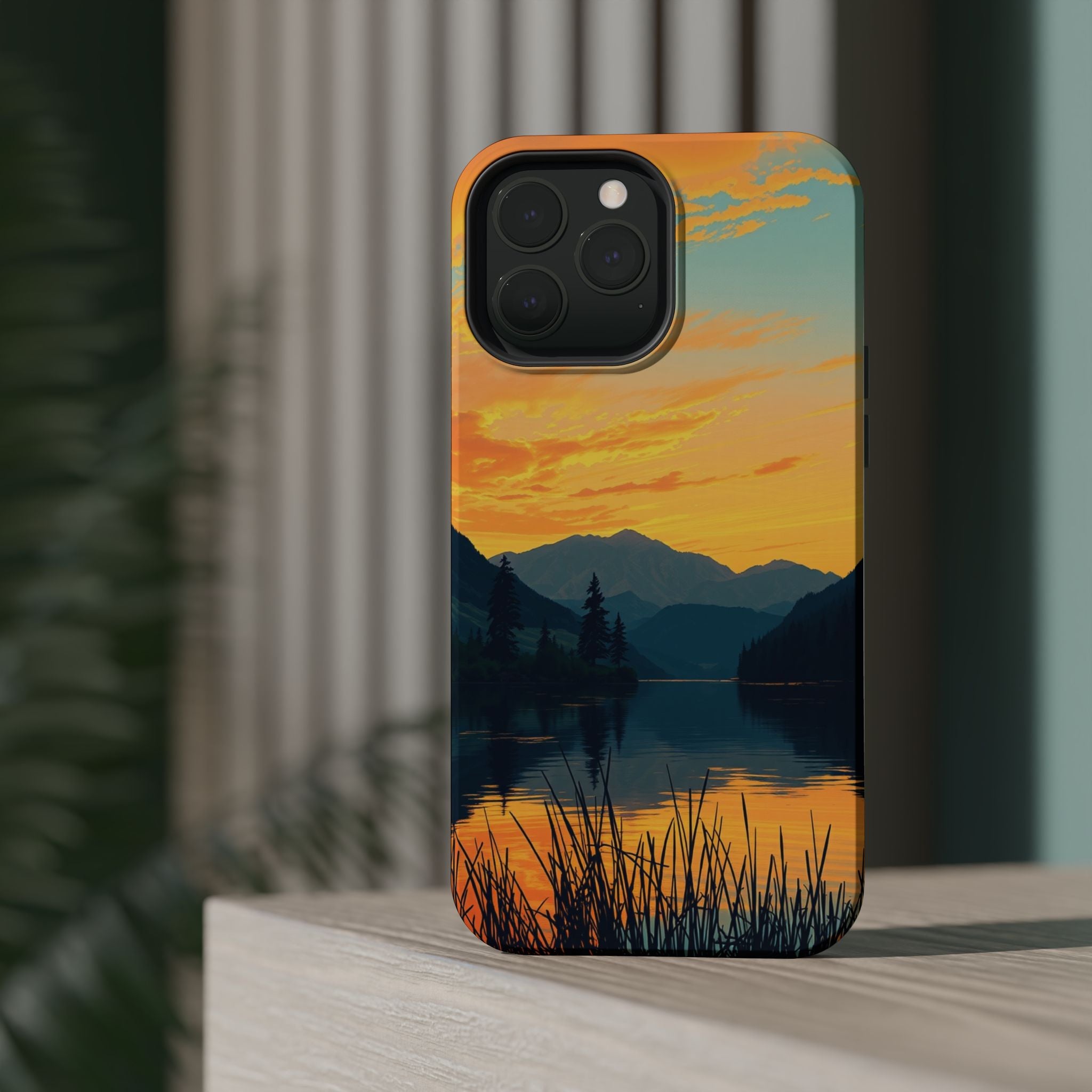 iPhone Lake at Twilight Oil Painting Impressionist iPhone Artistic · iPhone Case