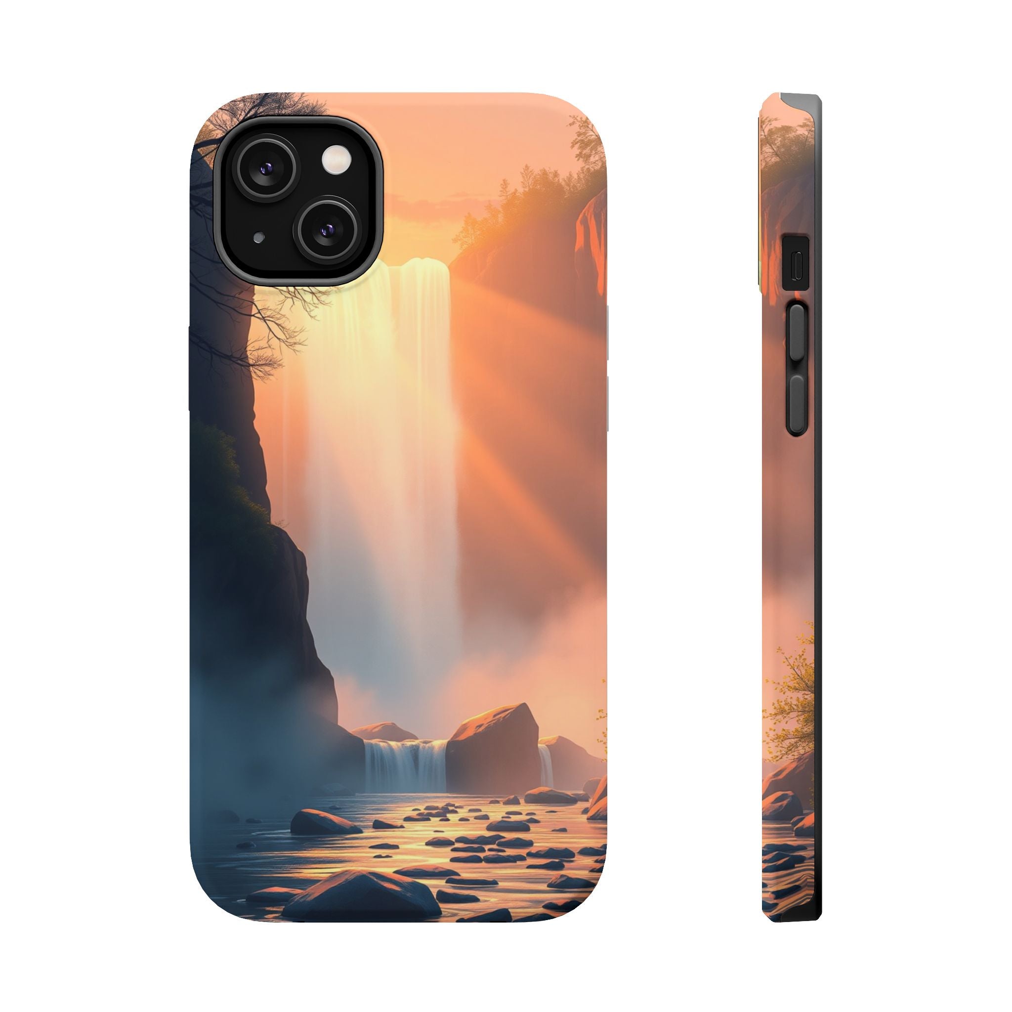 iPhone Waterfall Mist Bold Art 17 Bold Modern Everyday Snap Case · iPhone Case