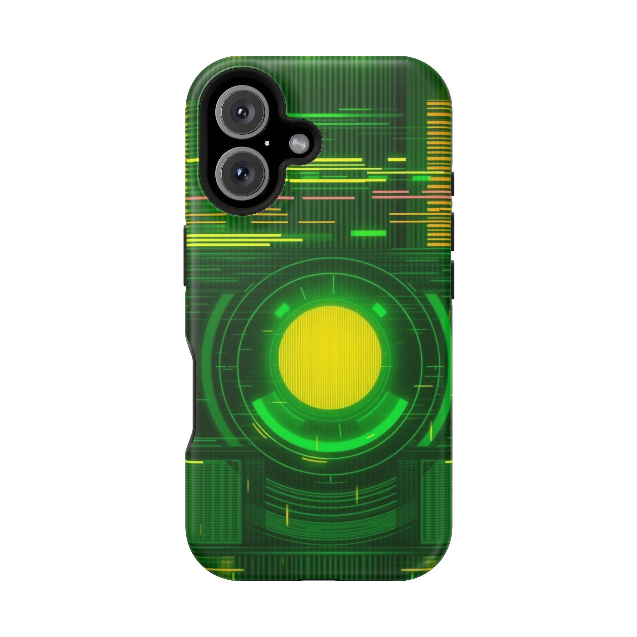 iPhone Emerald Green And Gold VHS Static Slim Everyday Designer Case · iPhone Ca