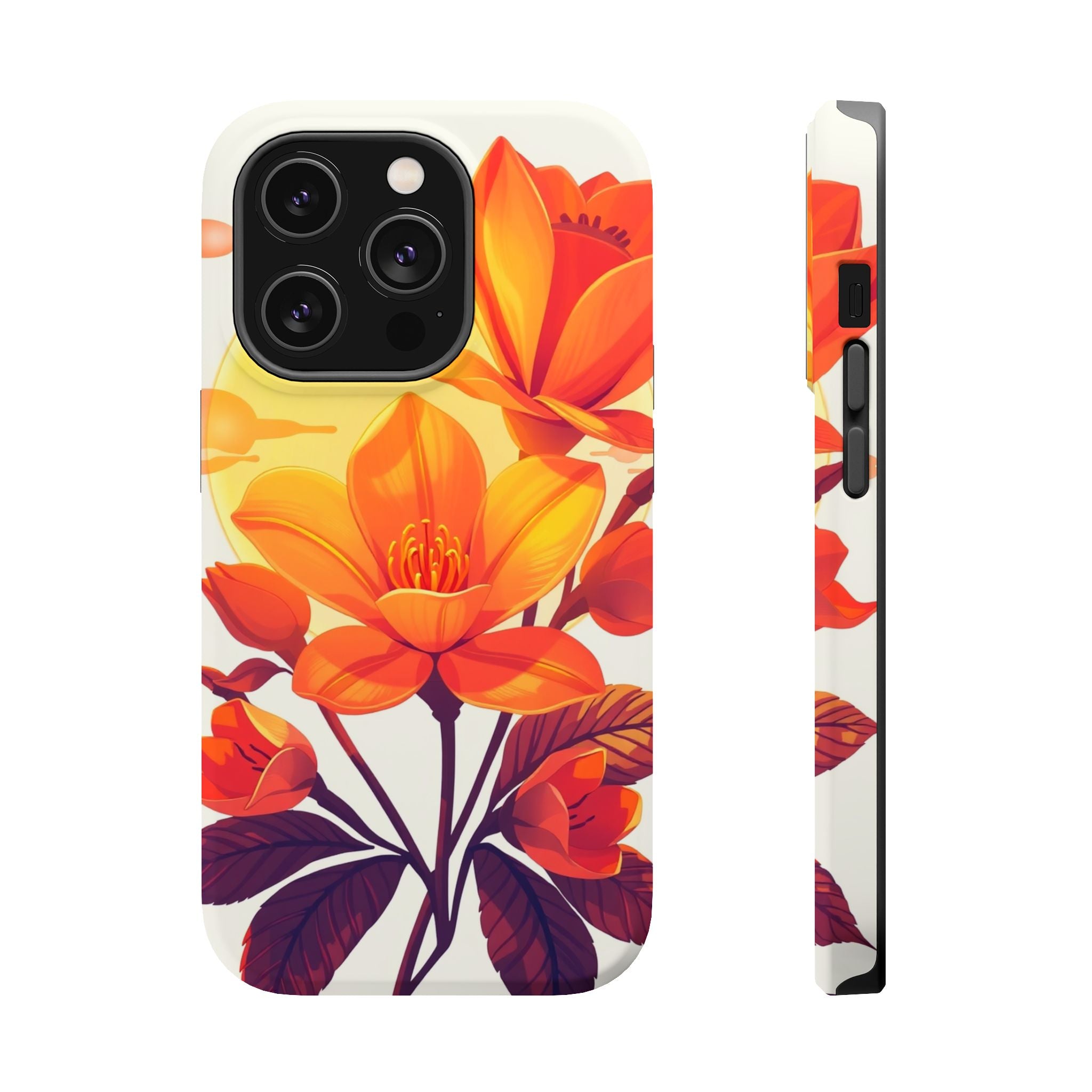 iPhone Dreamy Neon Floral Design Bold Modern Everyday Snap Case · iPhone Case