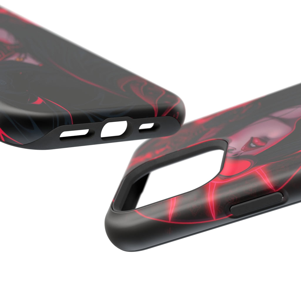 iPhone Black And Crimson Art Nouveau Female Slim Everyday Designer Case · iPhone