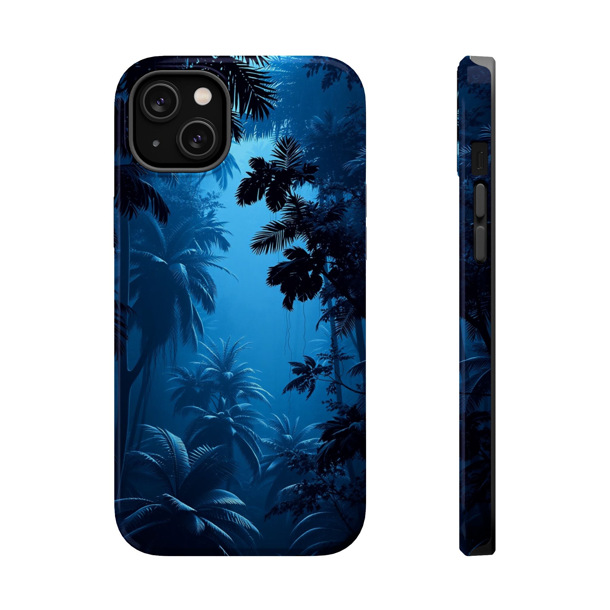 iPhone Midnight Blue And Silver Rainforest Canopy iPhone Clean Minimal · iPhone