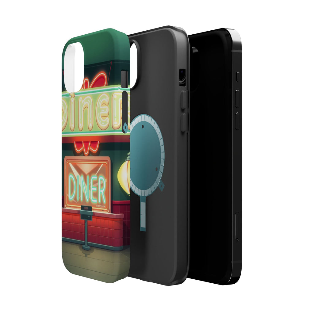 iPhone Neon Diner Sign Mystic Art Bold Modern Everyday Snap Case · iPhone Case