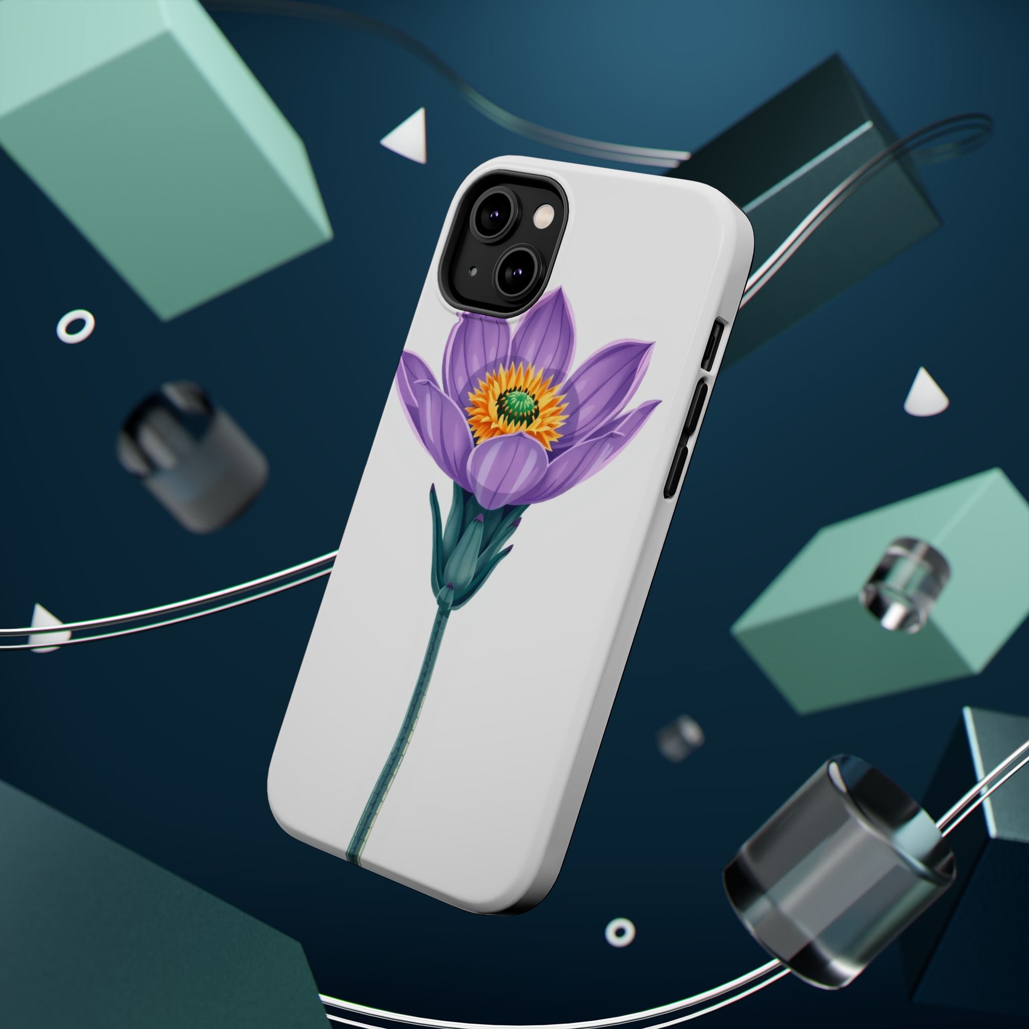 iPhone Indigo And Violet Desert Flower Slim Everyday Designer Case · iPhone Case