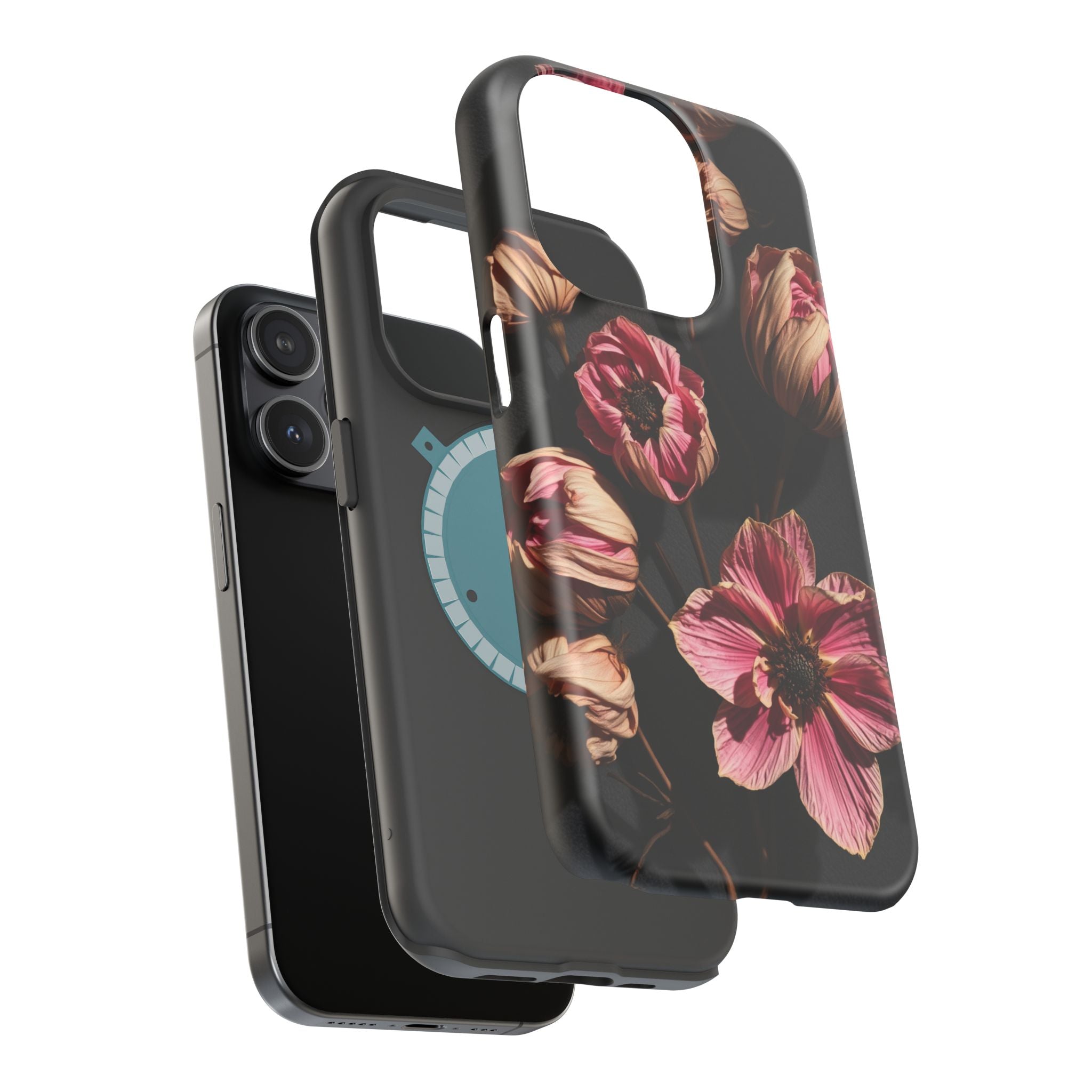 iPhone Dried Flower Flat Lay Electric Art Slim Snap Case · iPhone Case
