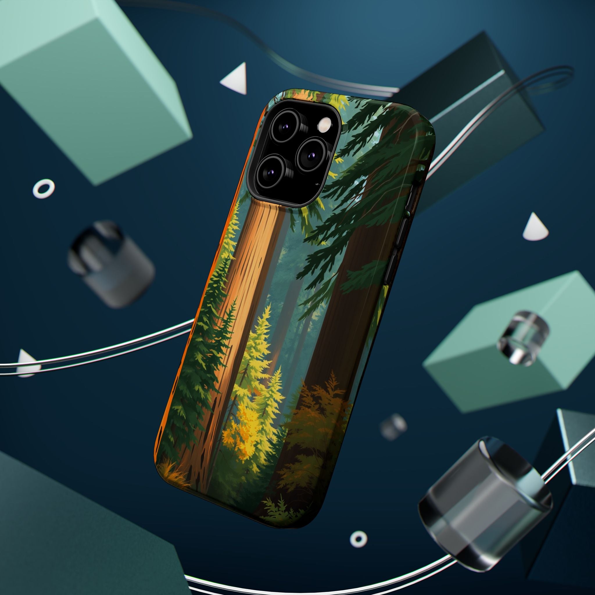 iPhone Redwood Forest Oil Painting Impressionist Clean iPhone Minimal · iPhone C