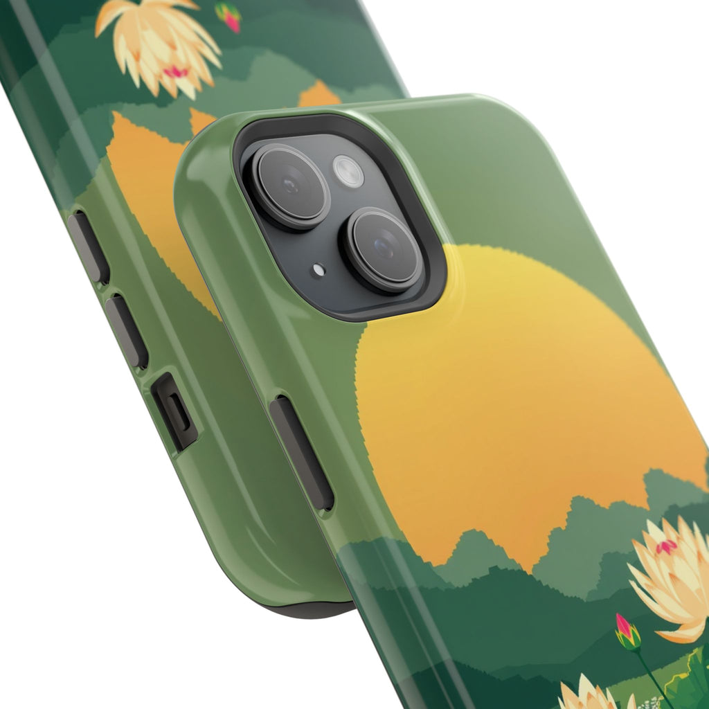iPhone Lotus Pond Enchanted Art Slim Everyday Designer Case · iPhone Case