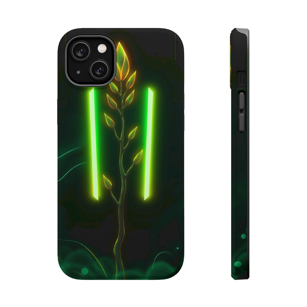 iPhone Emerald Green And Gold Minimalist Stem Slim iPhone Everyday · iPhone Case