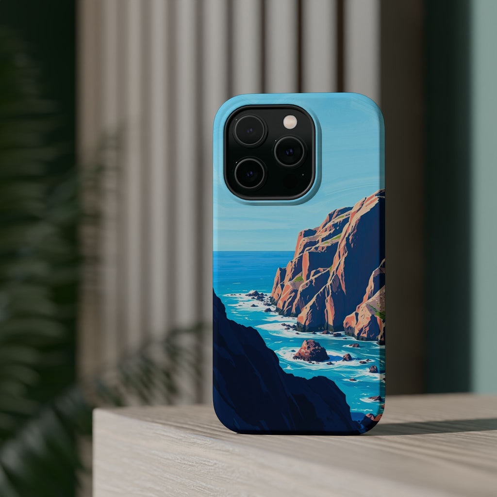 iPhone Rocky Coastline Oil Painting Impressionist iPhone Clean Minimal · iPhone