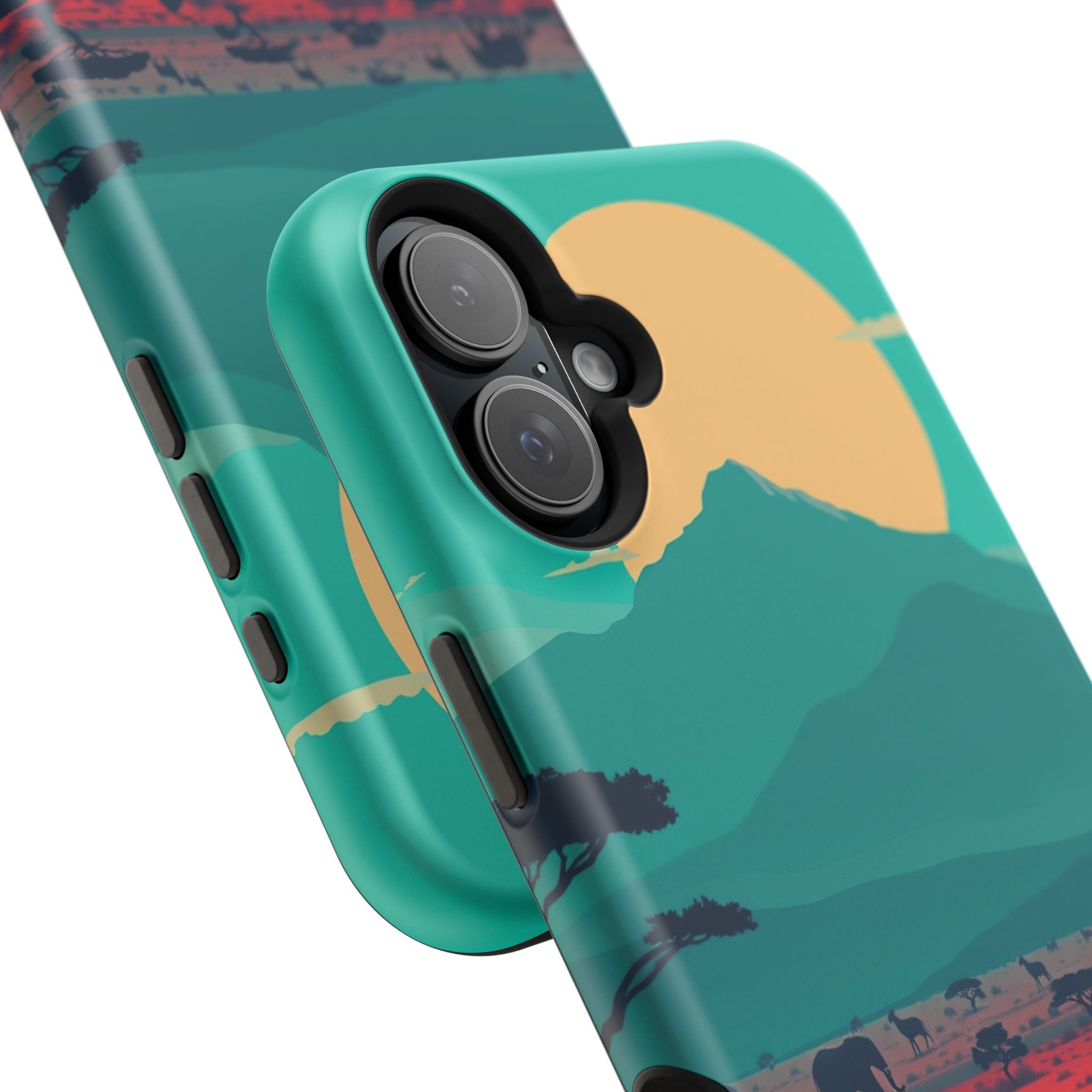 iPhone Savanna Horizon Vintage Retro Poster Slim iPhone Everyday · iPhone Case